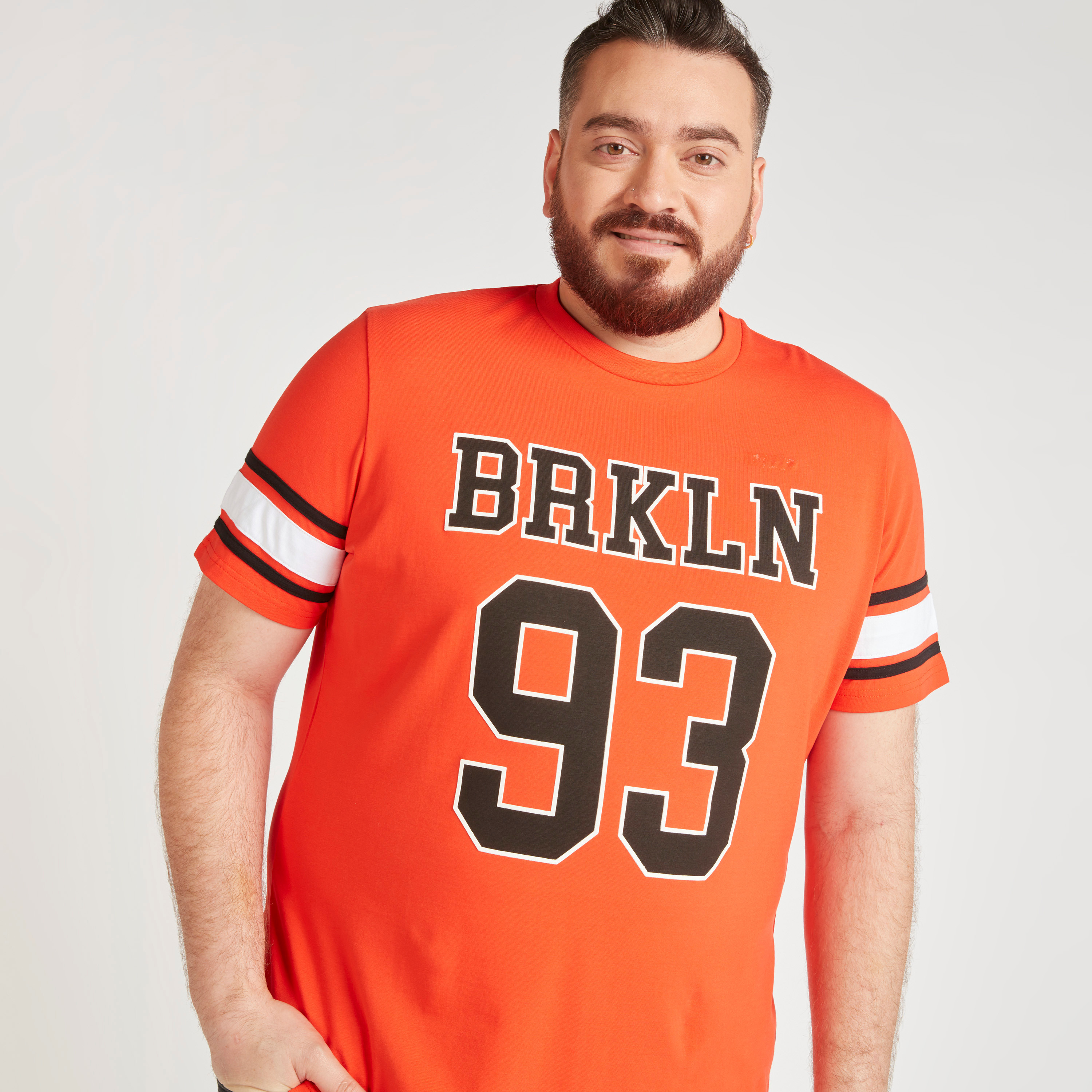 Printed T-shirt with Short Sleeves and Crew Neck-men-clothing-tshirtsandpolos-tshirts-image-1
