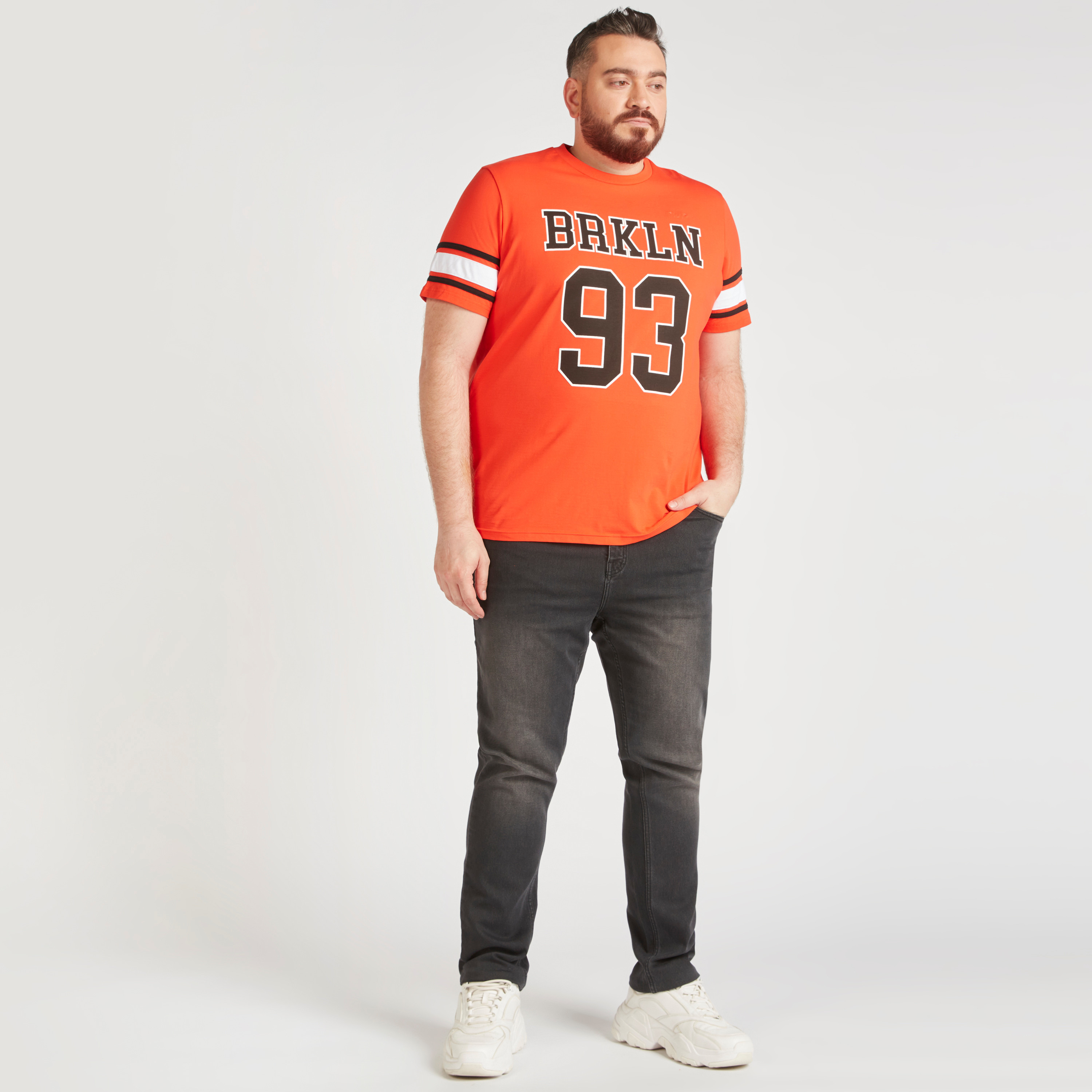 Printed T-shirt with Short Sleeves and Crew Neck-men-clothing-tshirtsandpolos-tshirts-image-2