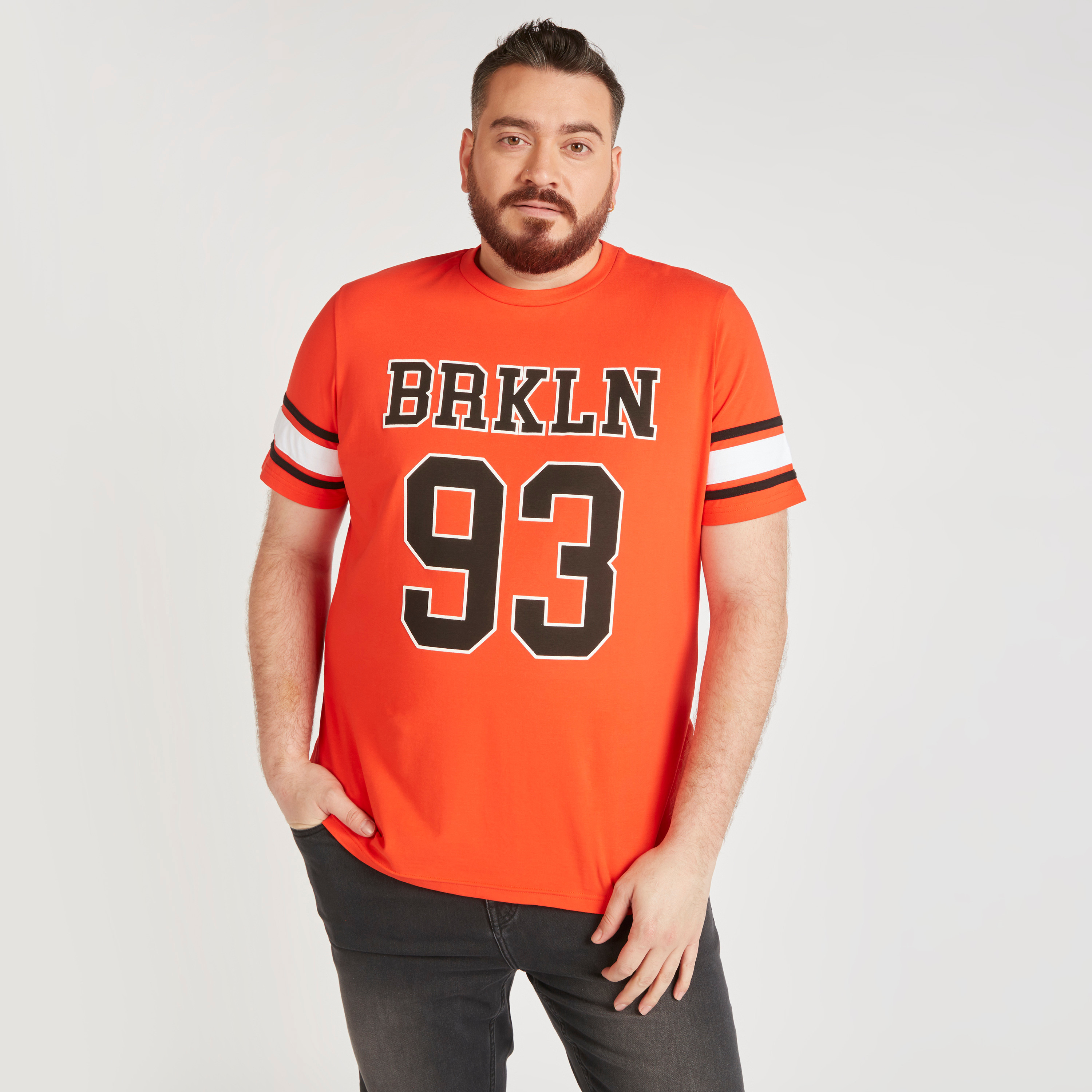 Printed T-shirt with Short Sleeves and Crew Neck-men-clothing-tshirtsandpolos-tshirts-image-3