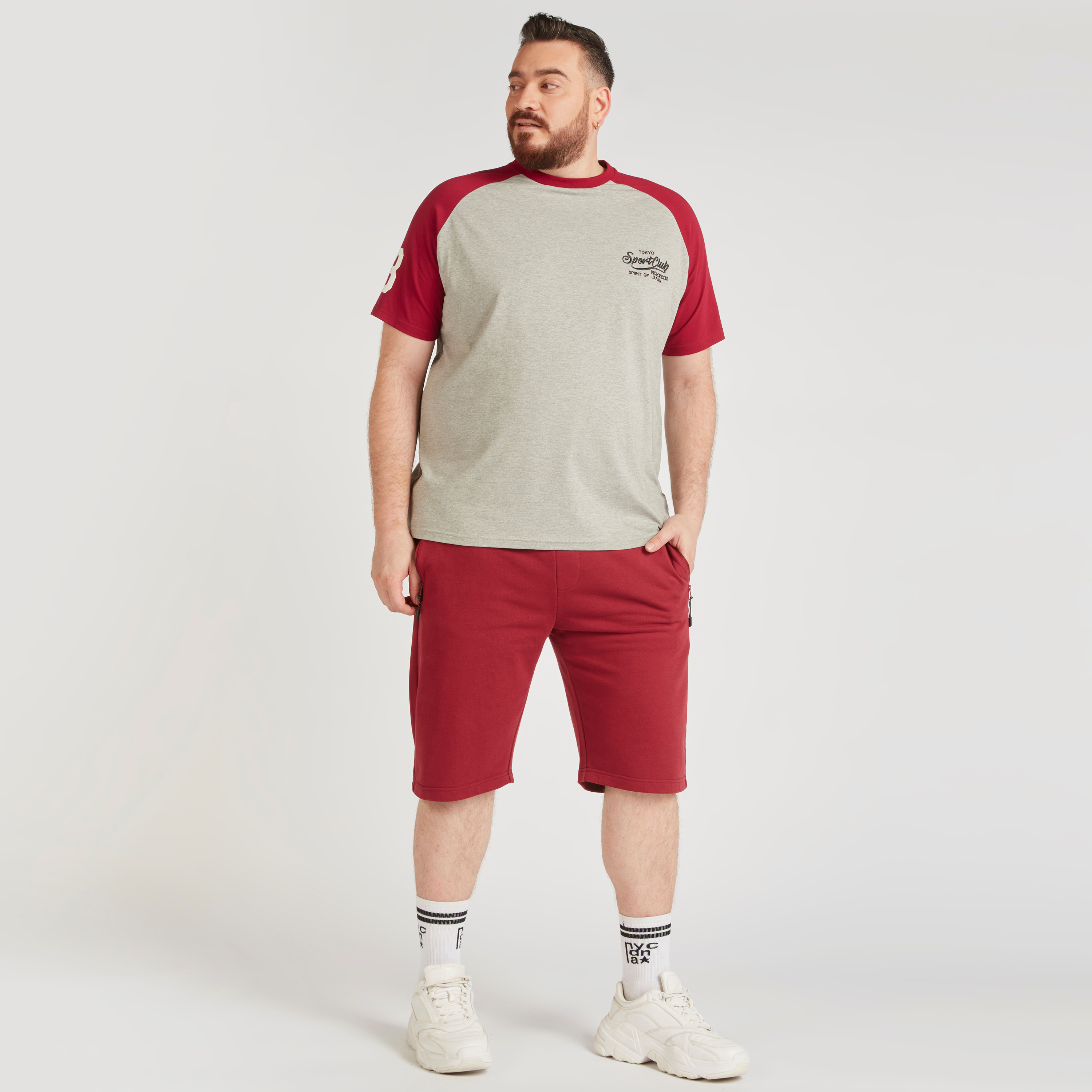 Text Print T-shirt with Short Sleeves and Crew Neck-men-clothing-tshirtsandpolos-tshirts-image-2