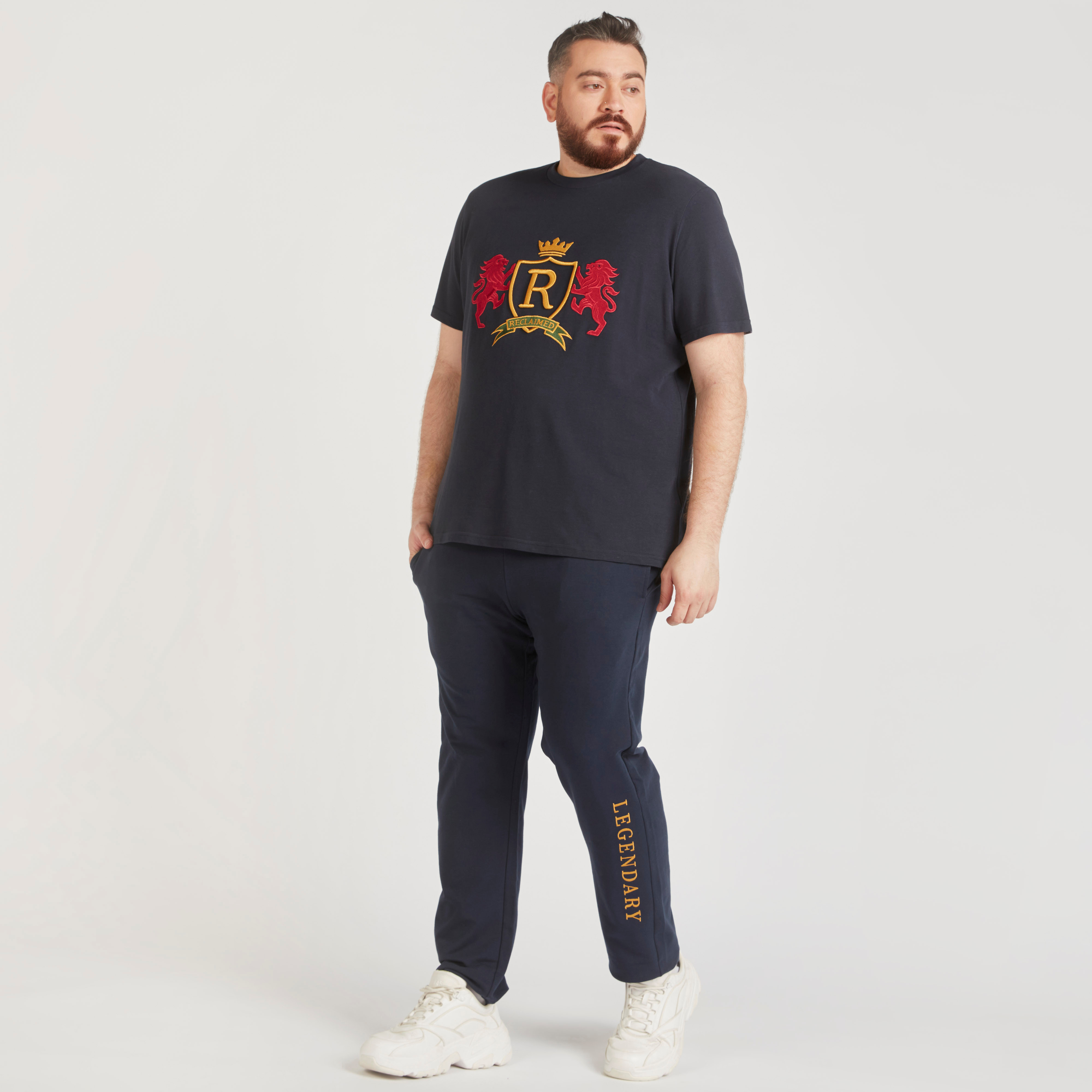 Embroidered T-shirt with Short Sleeves and Crew Neck-men-clothing-tshirtsandpolos-tshirts-image-2