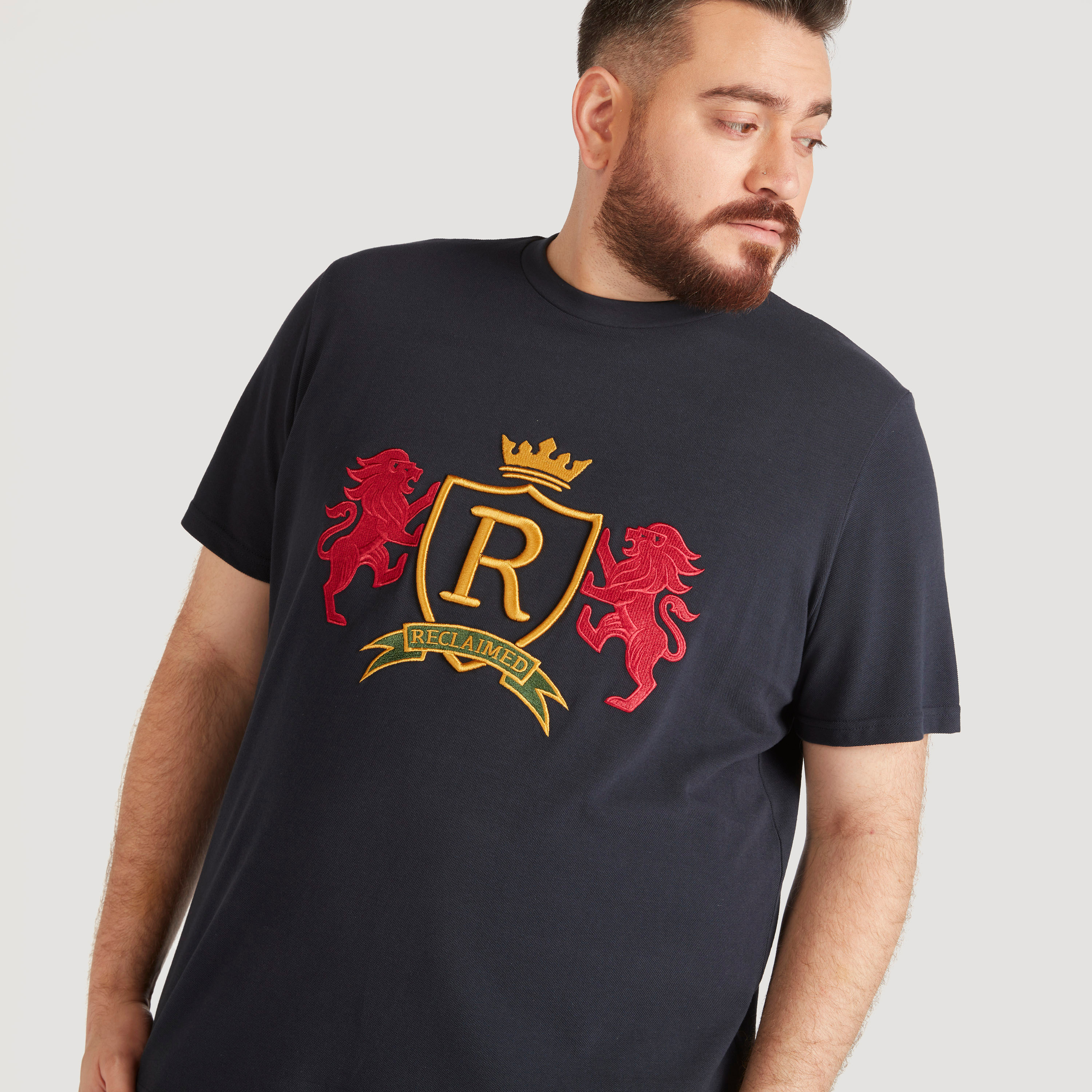 Embroidered T-shirt with Short Sleeves and Crew Neck-men-clothing-tshirtsandpolos-tshirts-image-3