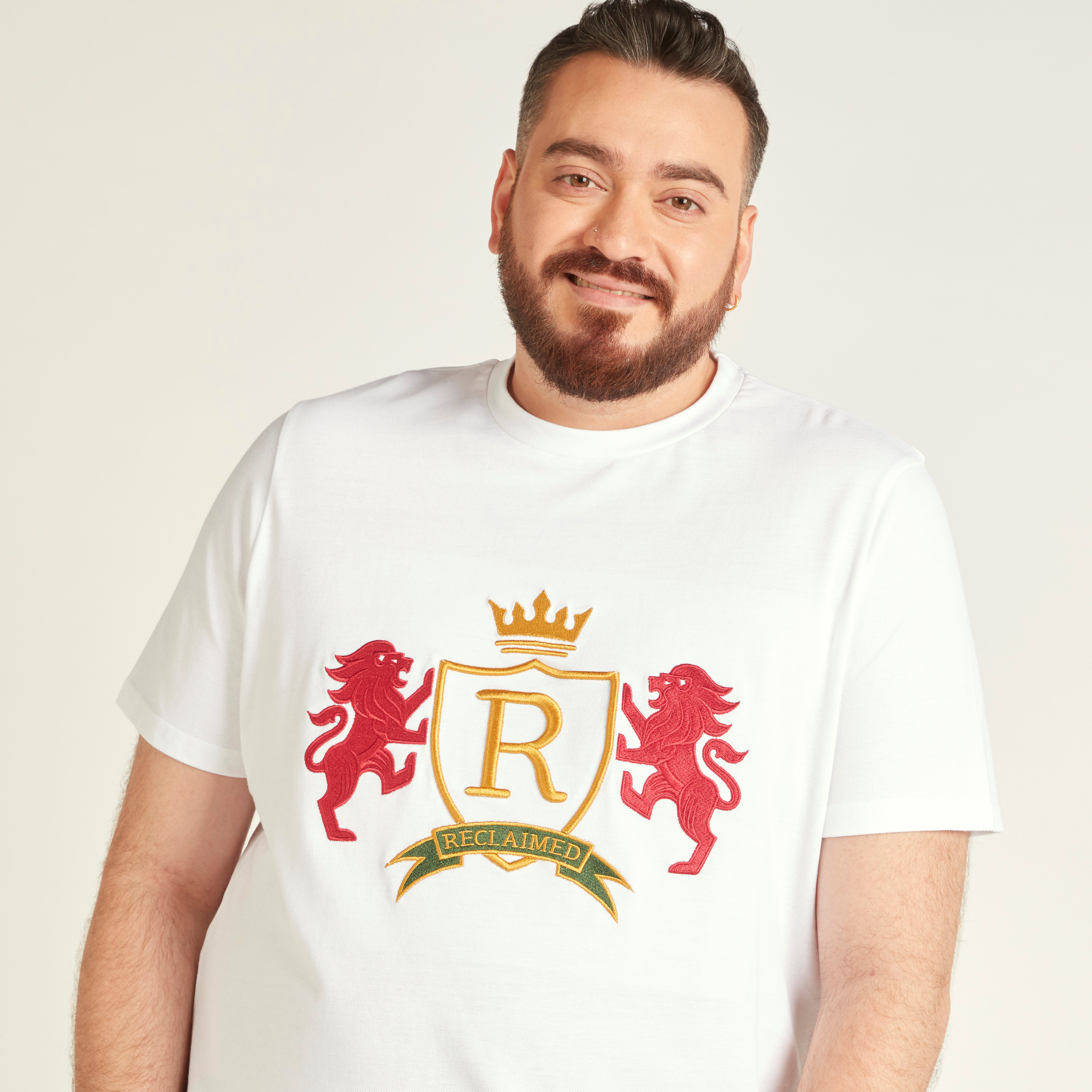 Embroidered T-shirt with Short Sleeves and Crew Neck-men-clothing-tshirtsandpolos-tshirts-image-6