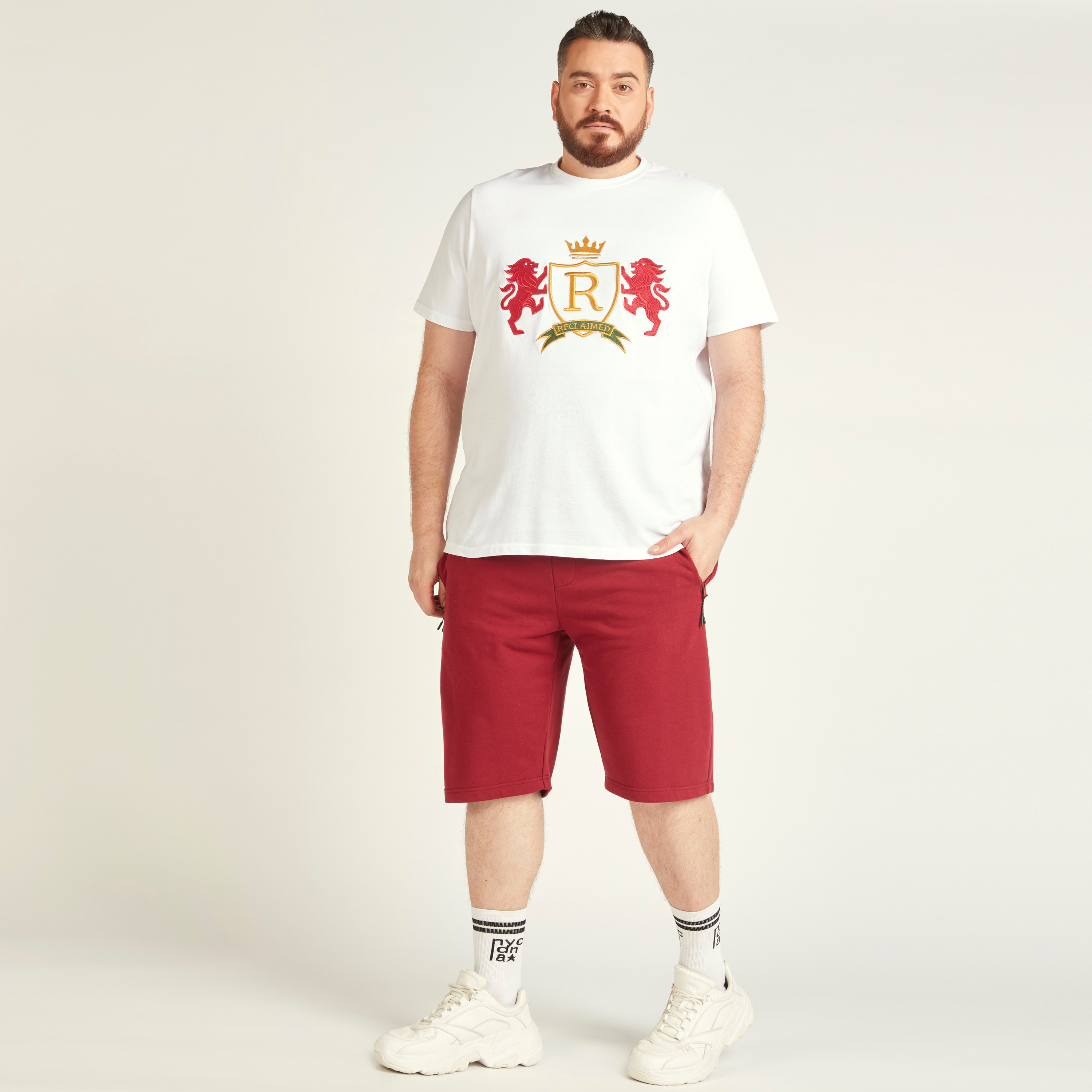 Embroidered T-shirt with Short Sleeves and Crew Neck-men-clothing-tshirtsandpolos-tshirts-image-7