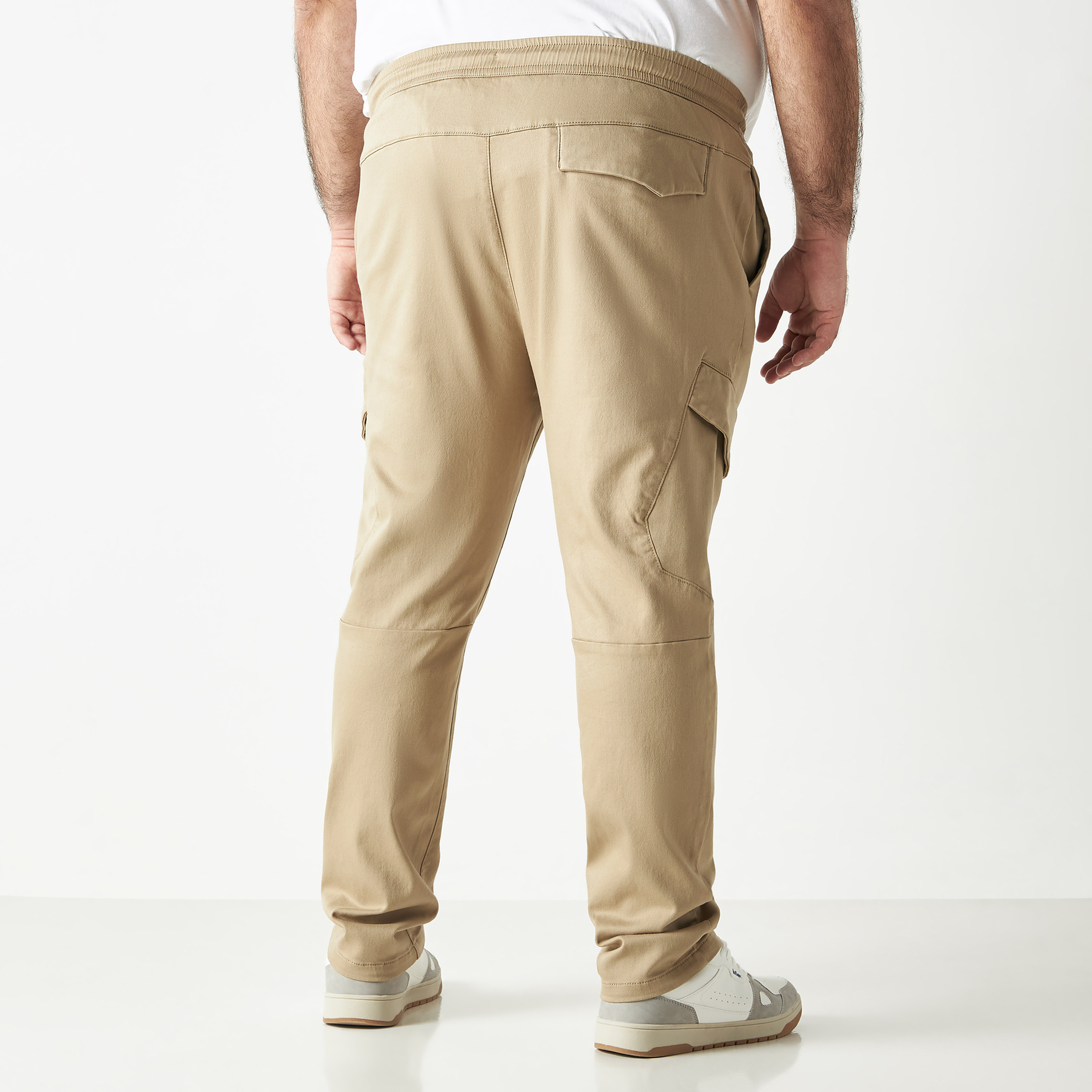 Plus Size Solid Cargo Pants with Pockets-men-clothing-bottoms-trousersandchinos-trousers-image-3