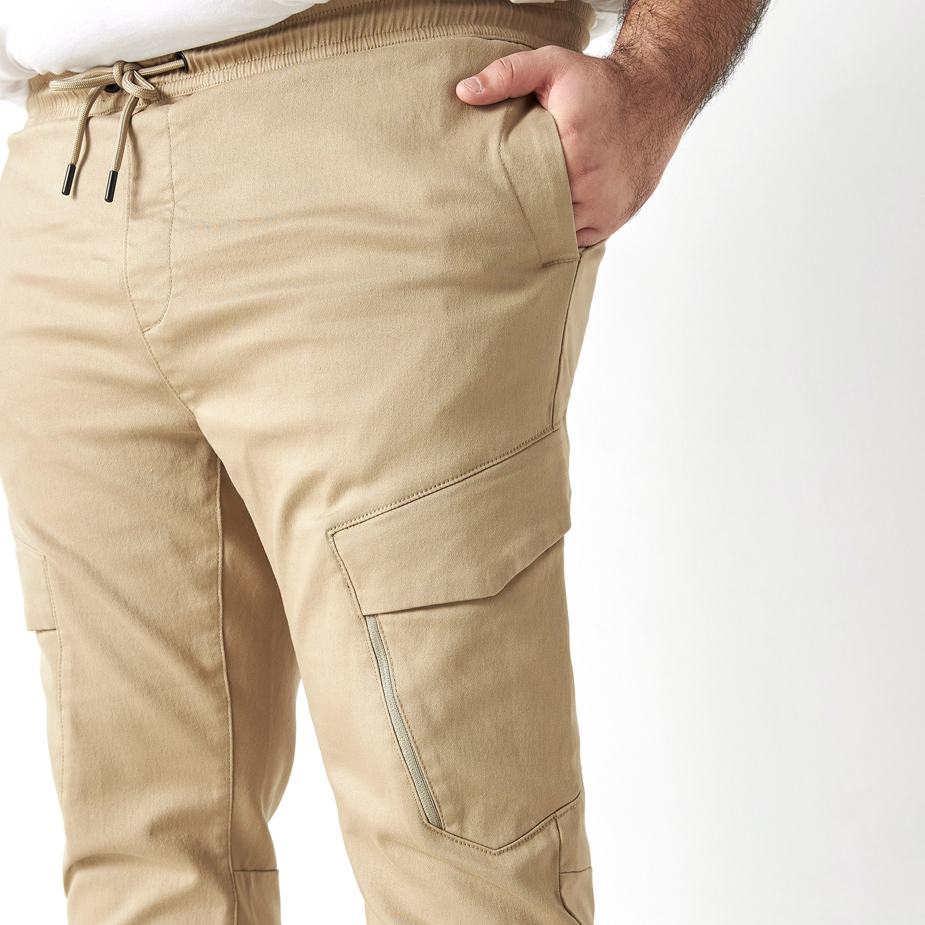 Plus Size Solid Cargo Pants with Pockets-men-clothing-bottoms-trousersandchinos-trousers-image-4