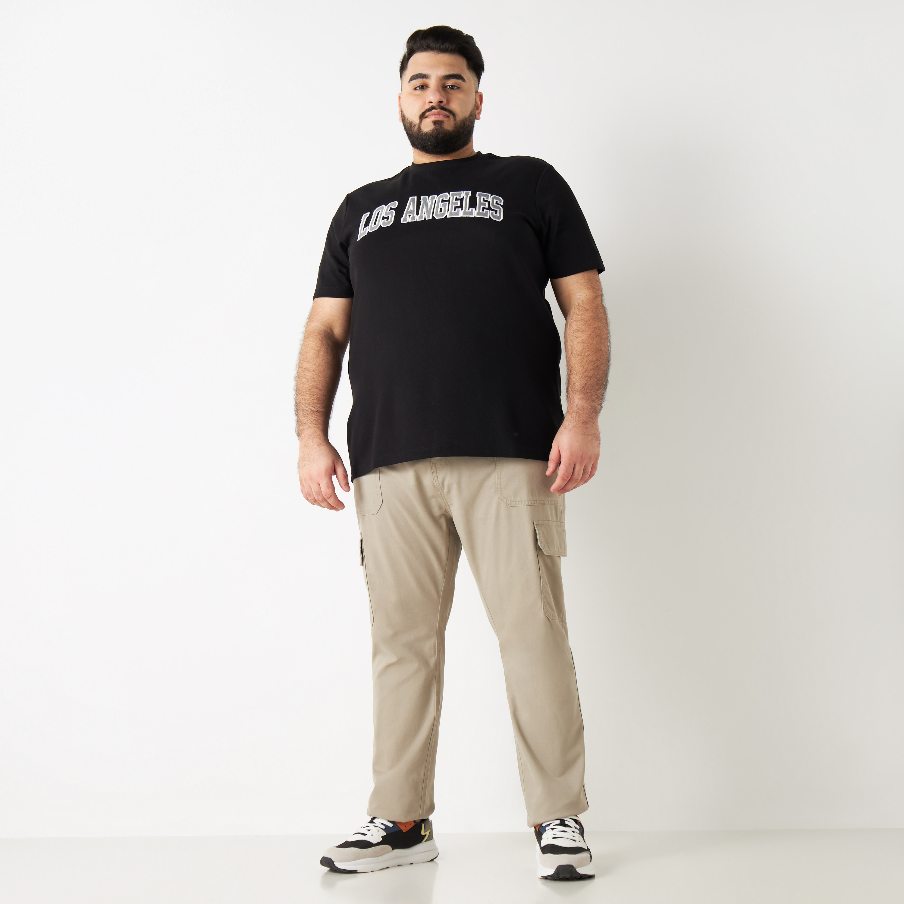 Plus Size Cargo Pants with Button Closure-men-clothing-bottoms-trousersandchinos-trousers-image-6