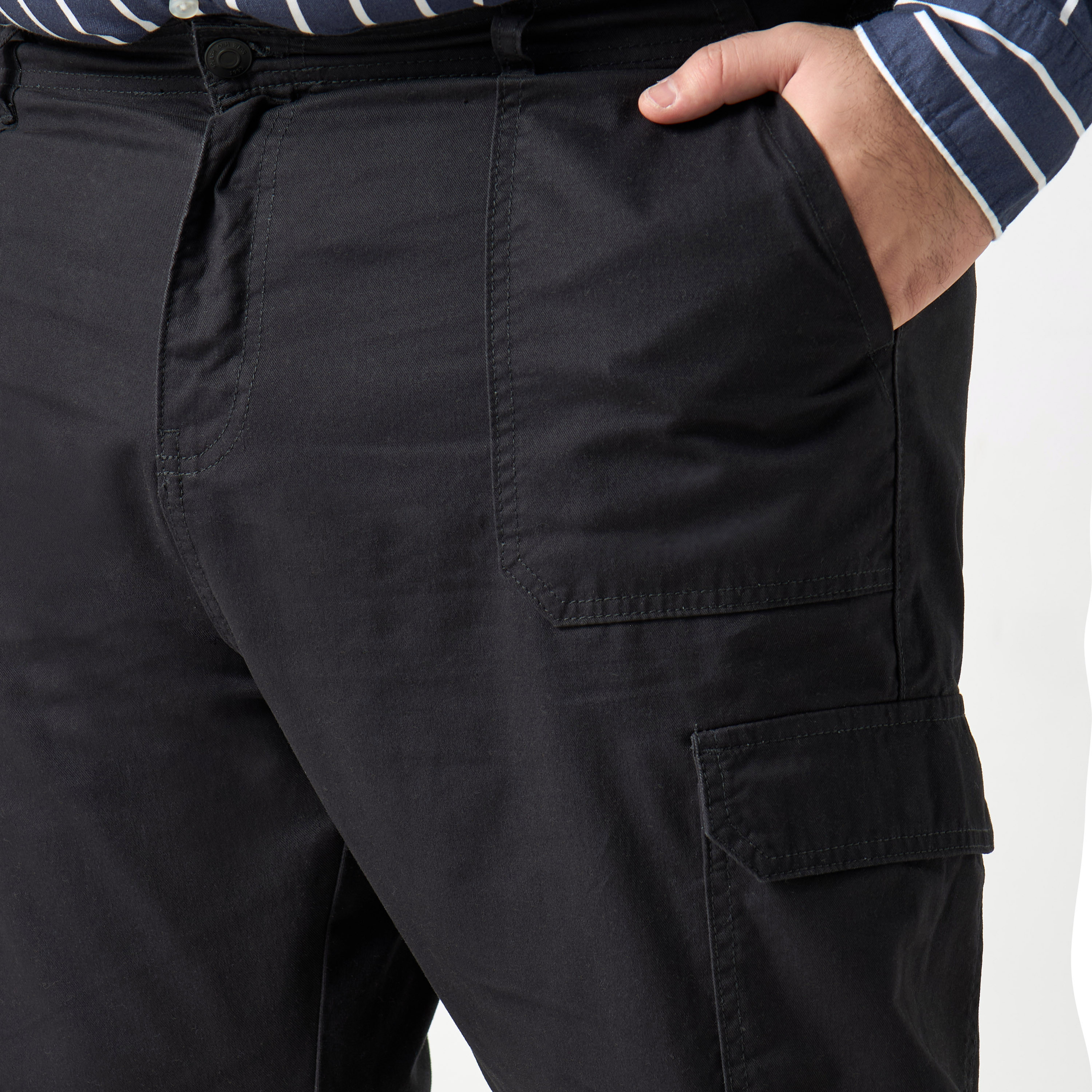 Plus Size Cargo Pants with Pockets-men-clothing-bottoms-trousersandchinos-trousers-image-4