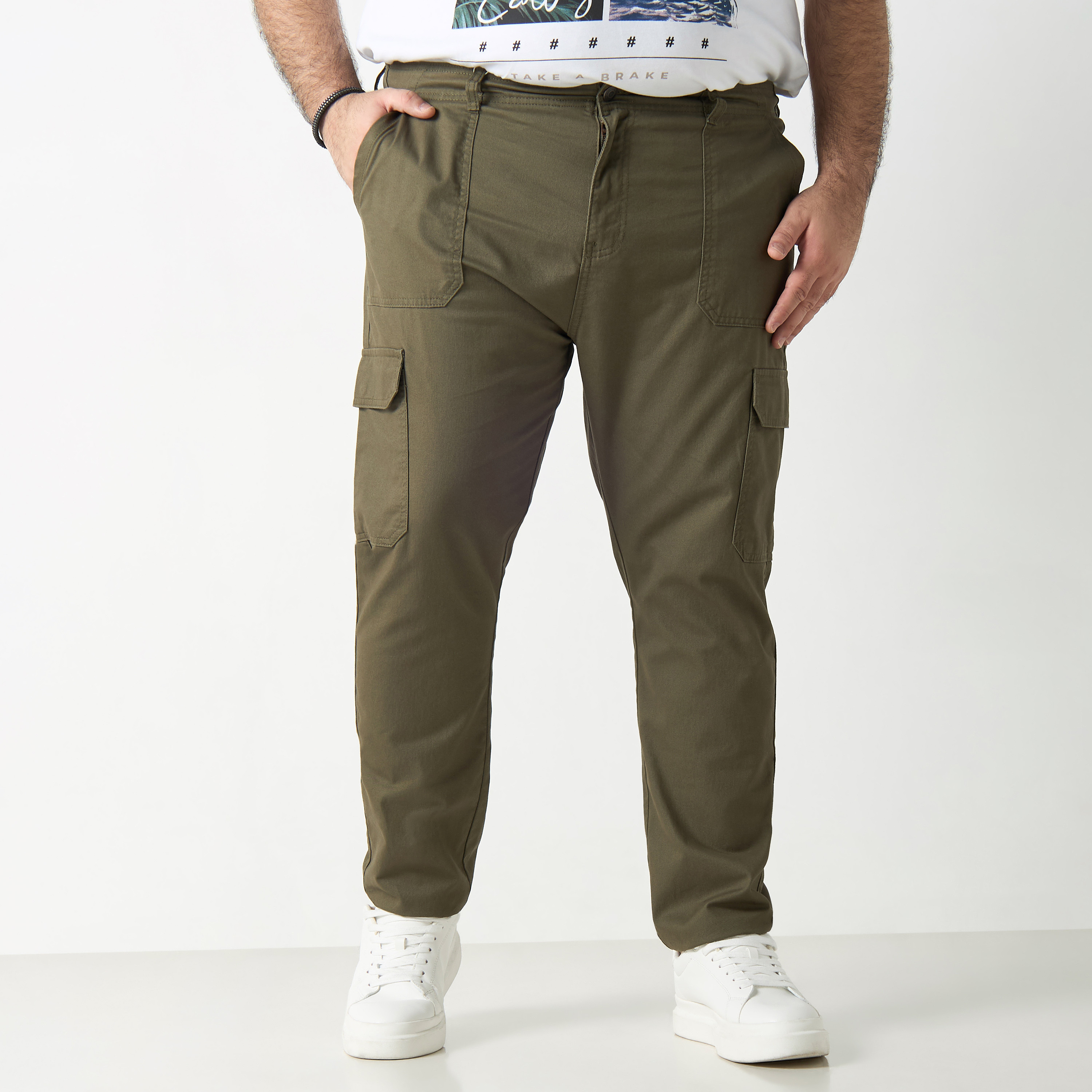 Plus Size Cargo Pants with Pockets