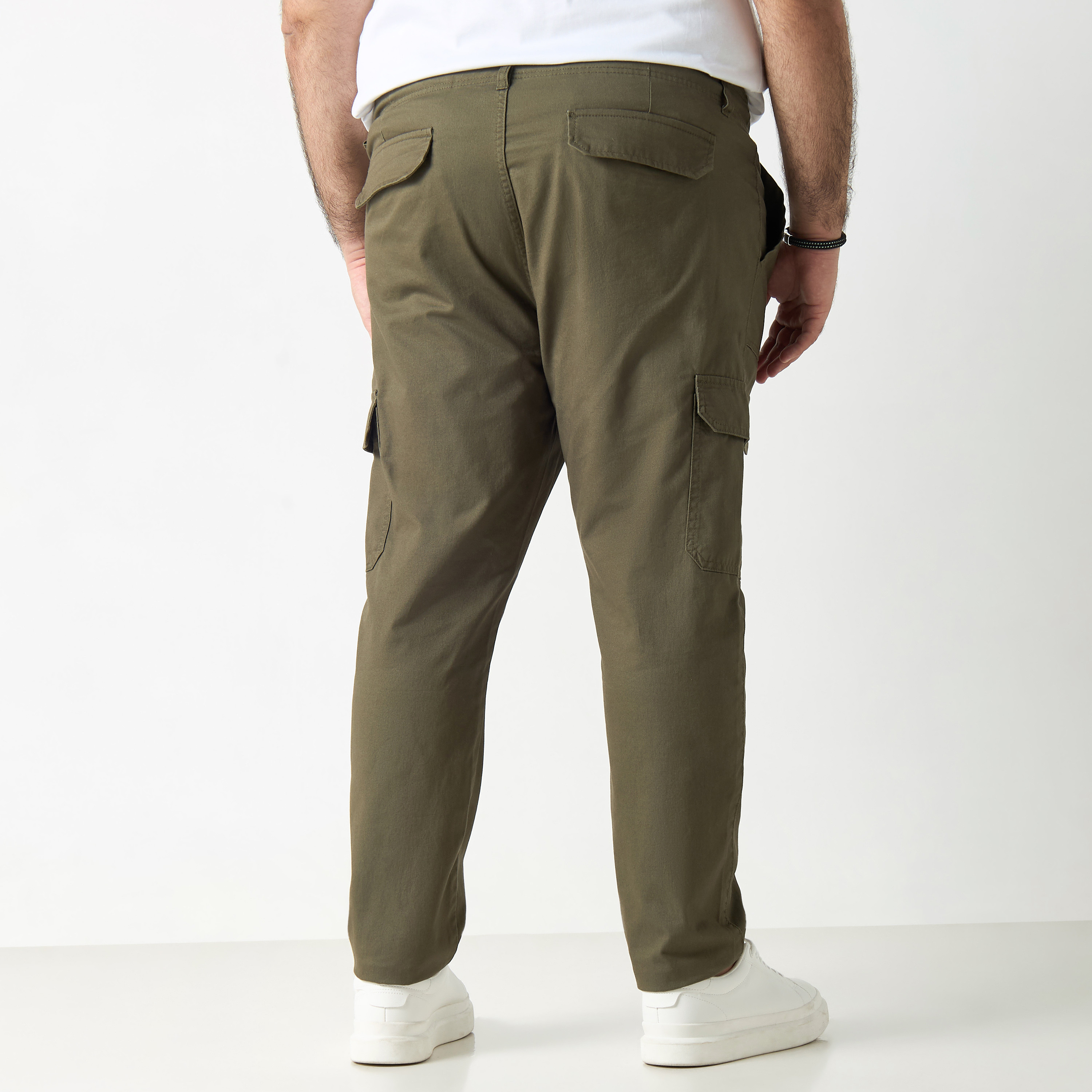 Shop Plus Size Cargo Pants with Pockets Online | Splash Kuwait