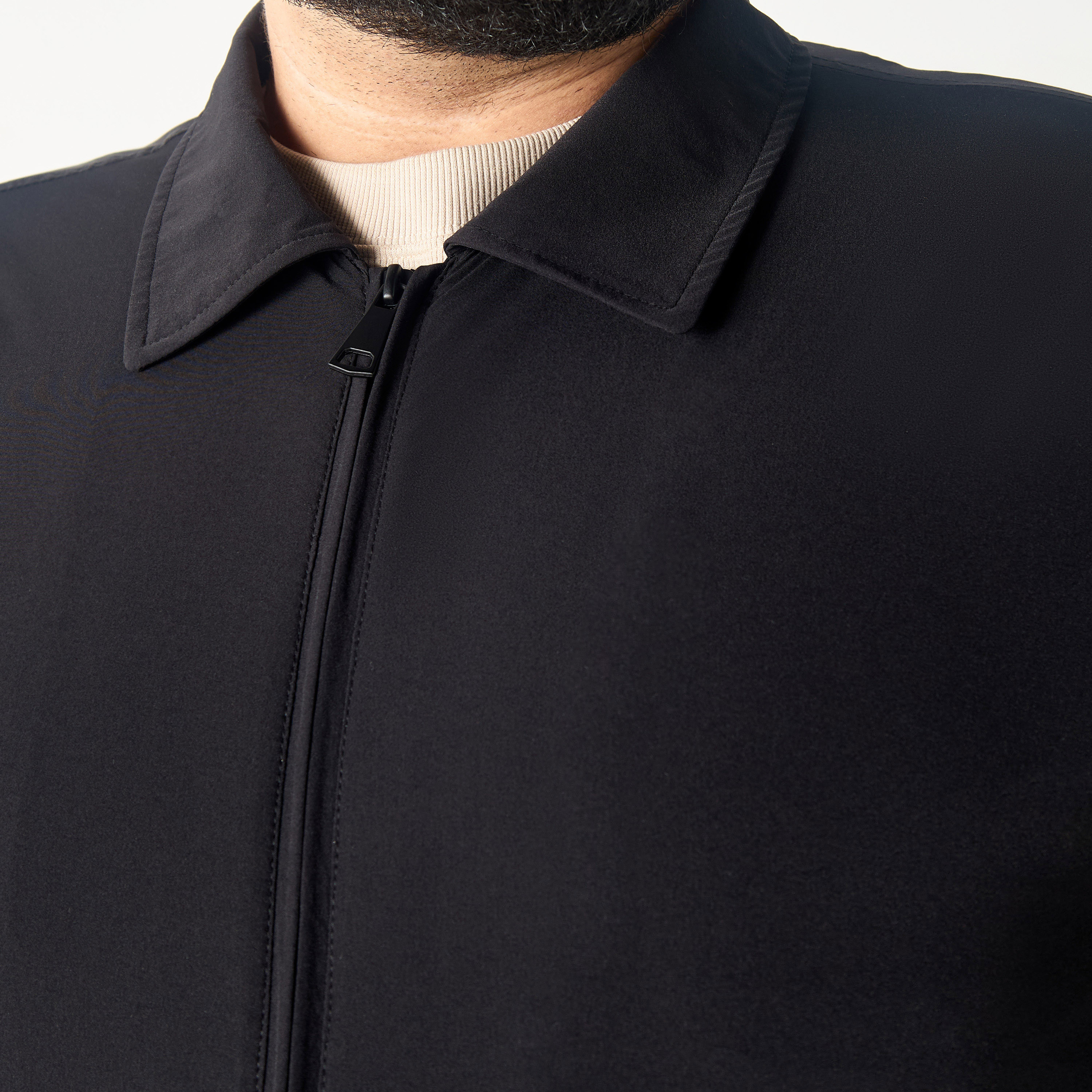 Plus Size Long Sleeves Collared Fleece Jacket-men-clothing-jacketsandblazers-jackets-image-4