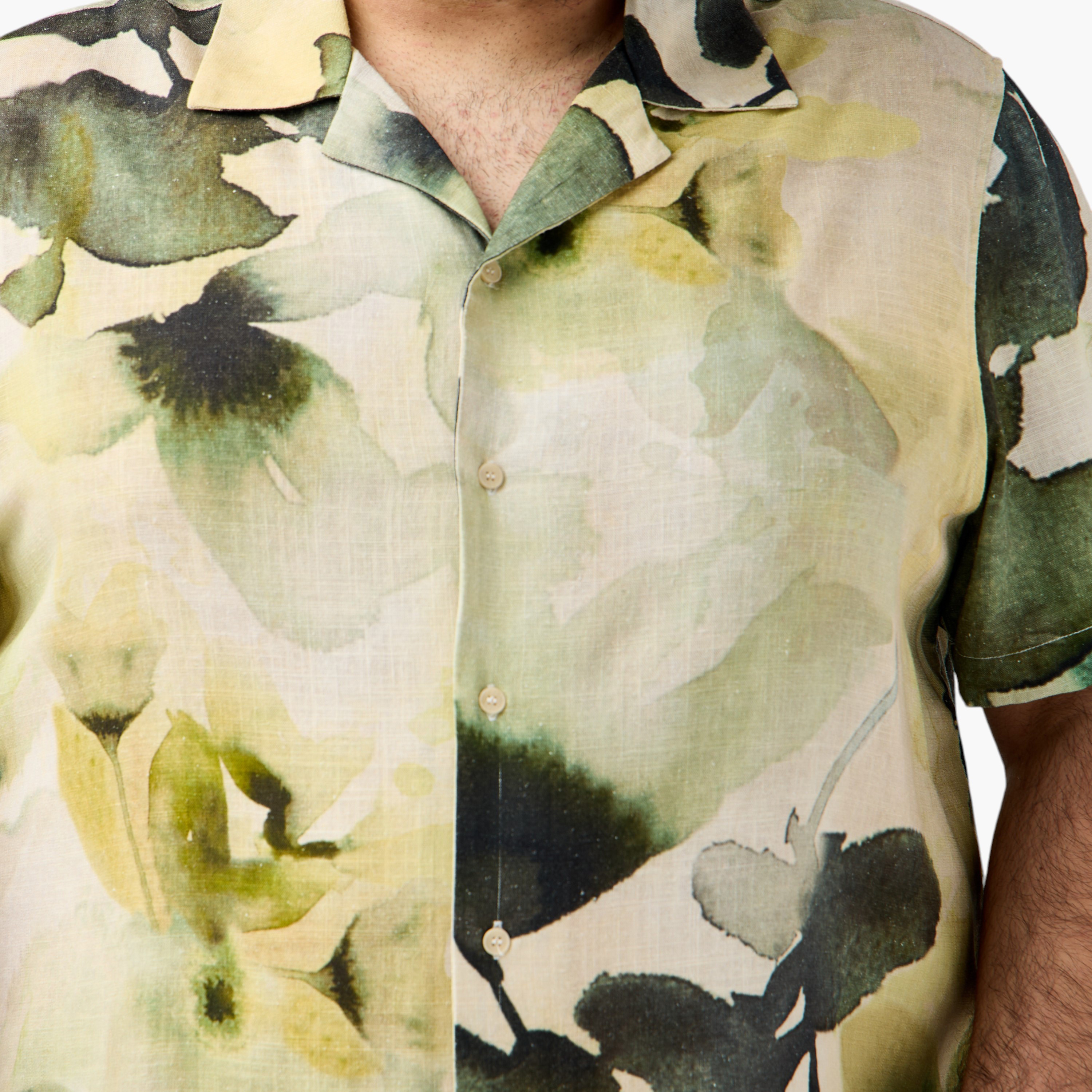 Plus Size Regular Fit Printed Shirt with Short Sleeves-men-clothing-shirts-image-5