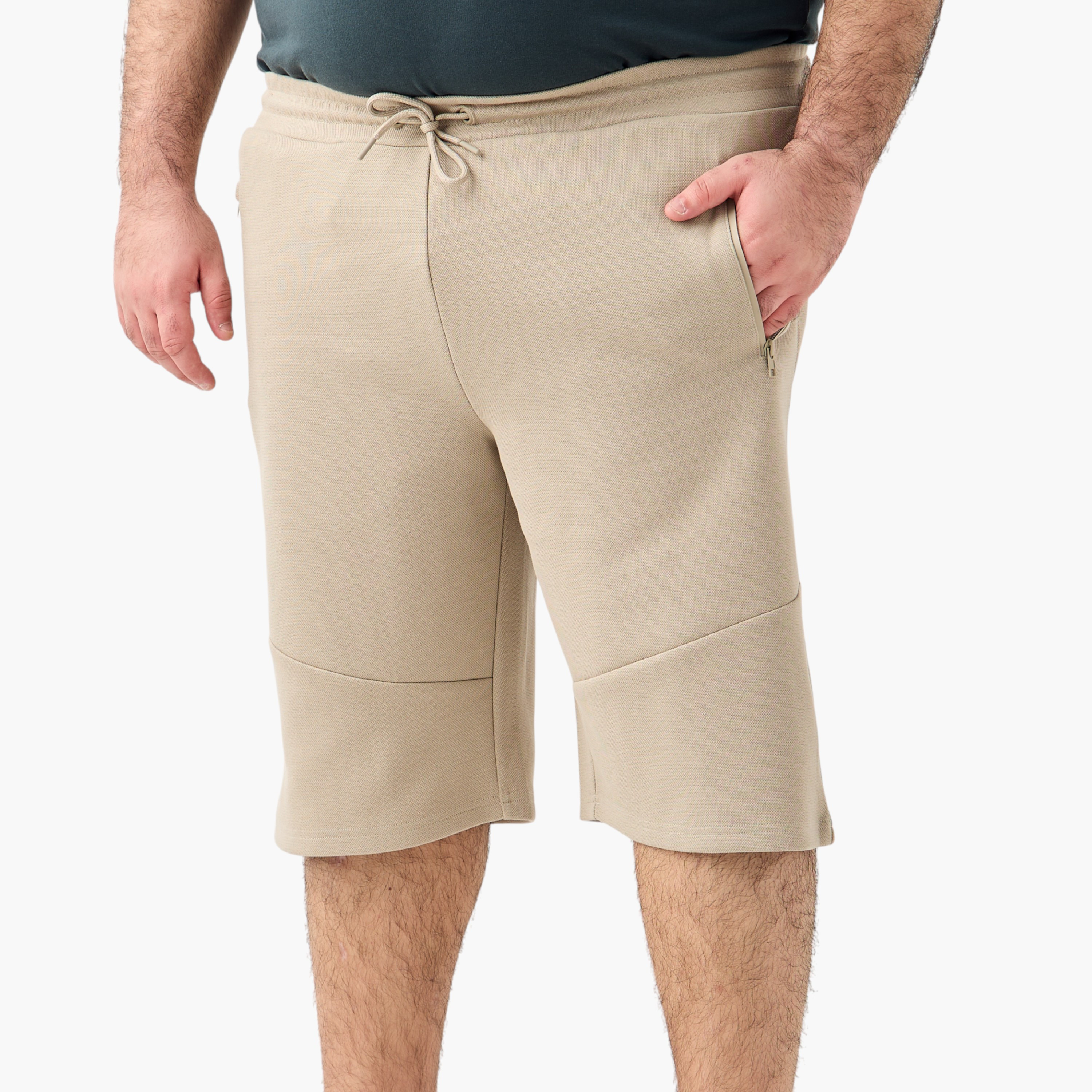 Regular Size Short Shop Plus Size Regular Fit Shorts with Flexi Waist and Pockets Online ...