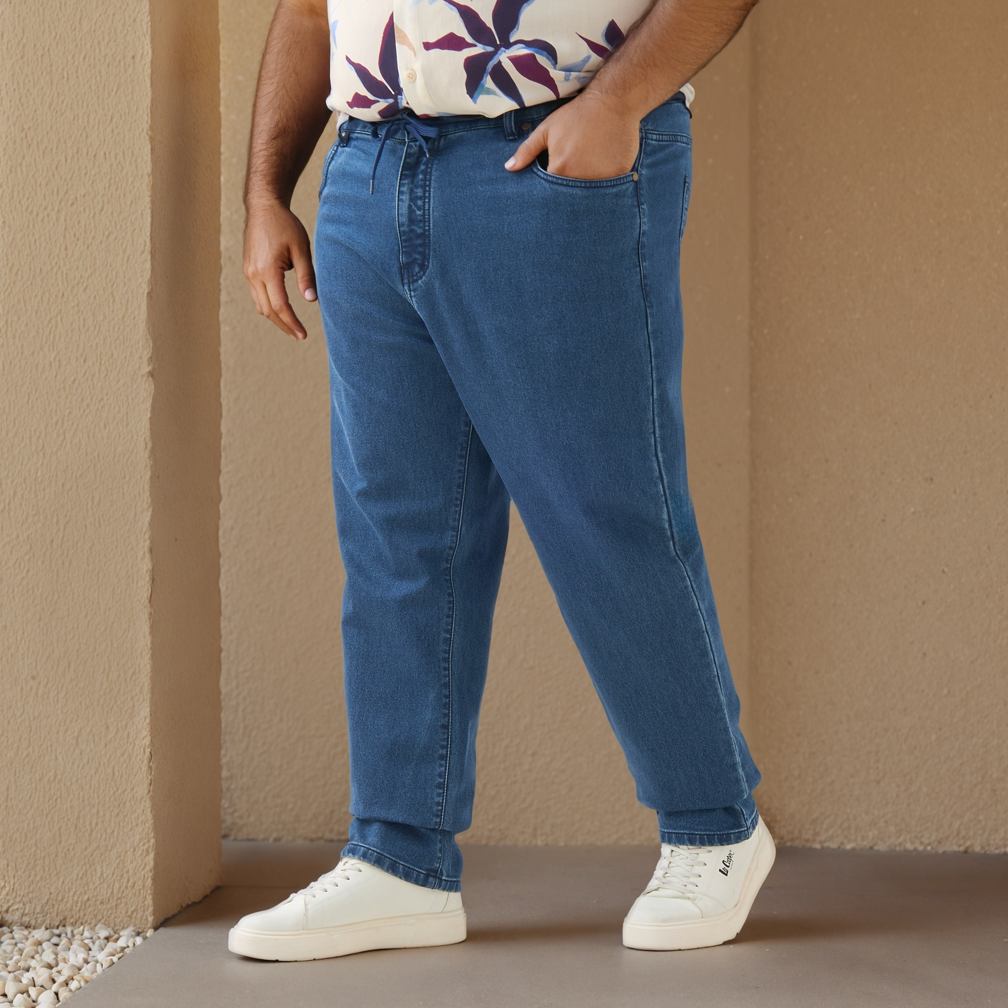 Men Regular Fit Flexi Waist Jeans-men-clothing-bottoms-jeans-image-4
