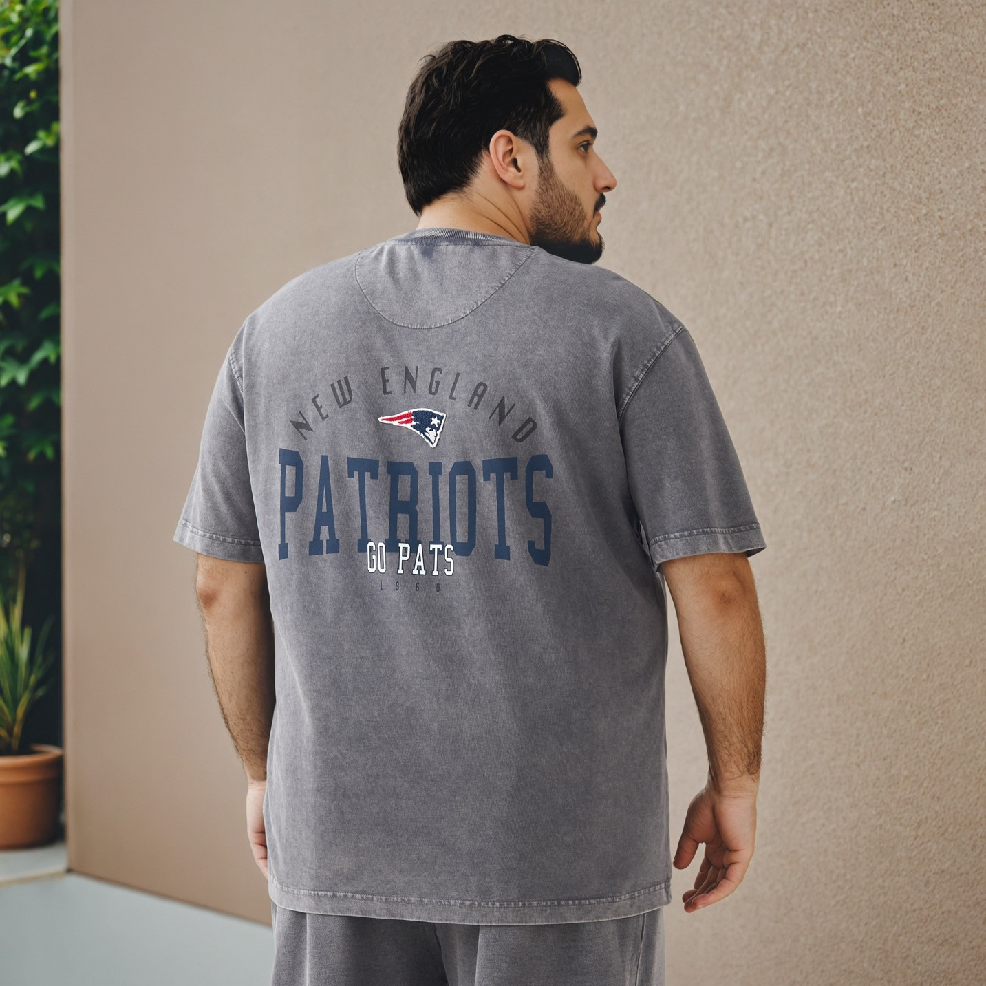 Plus Size The New England Patriots Print T-shirt-men-clothing-tshirtsandpolos-tshirts-image-3