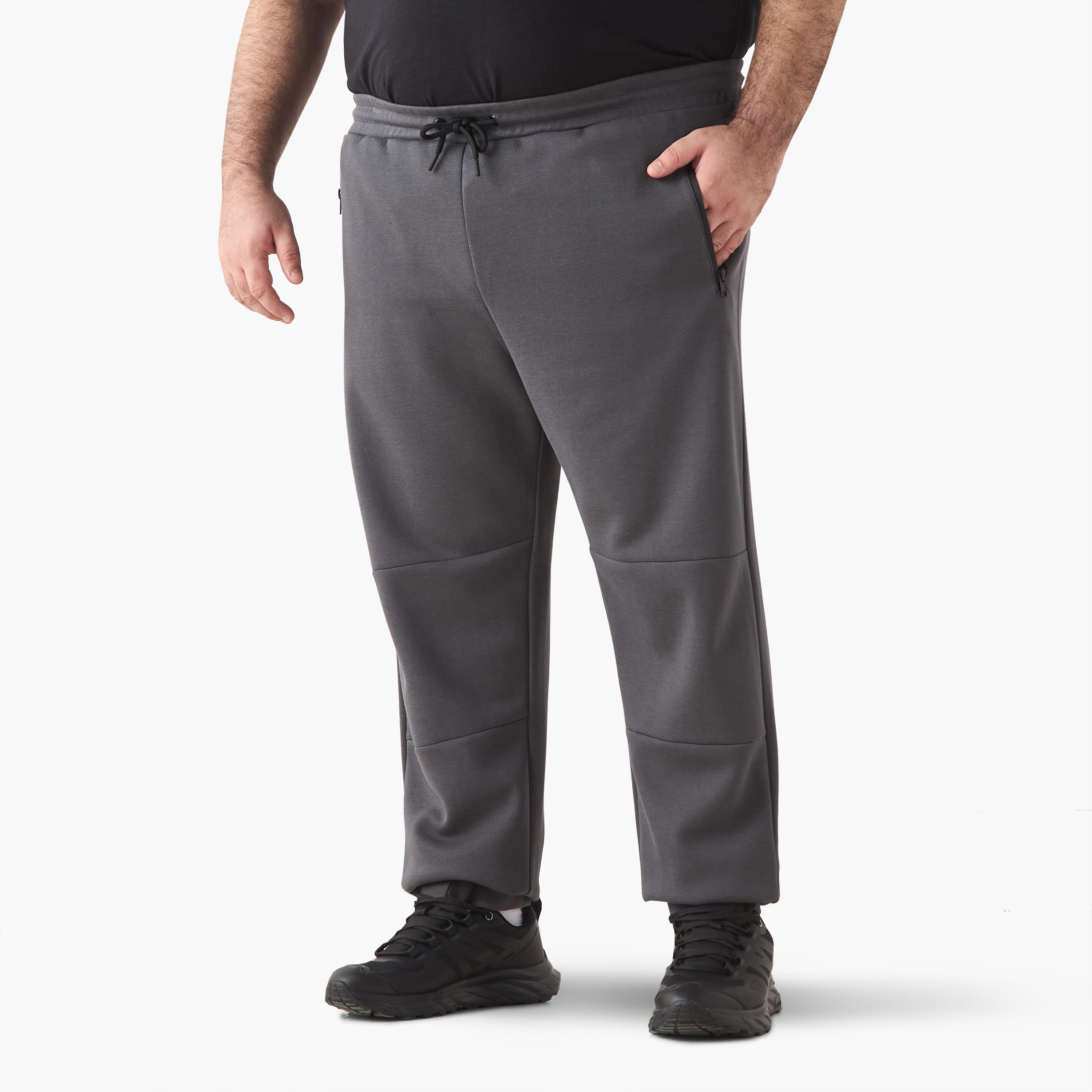 Men Regular Fit Joggers with Flexi Waist-men-clothing-bottoms-joggers-image-1