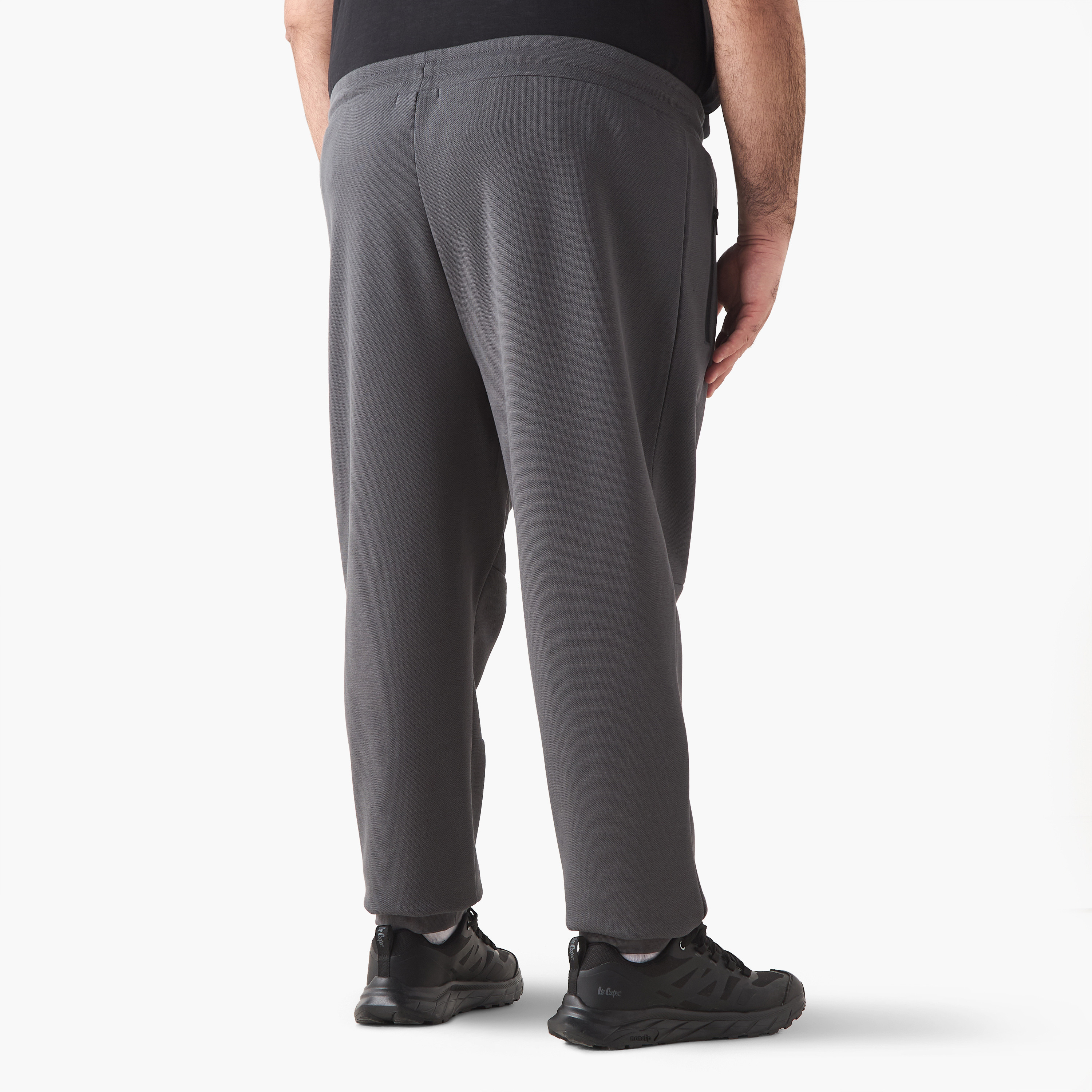 Men Regular Fit Joggers with Flexi Waist-men-clothing-bottoms-joggers-image-3