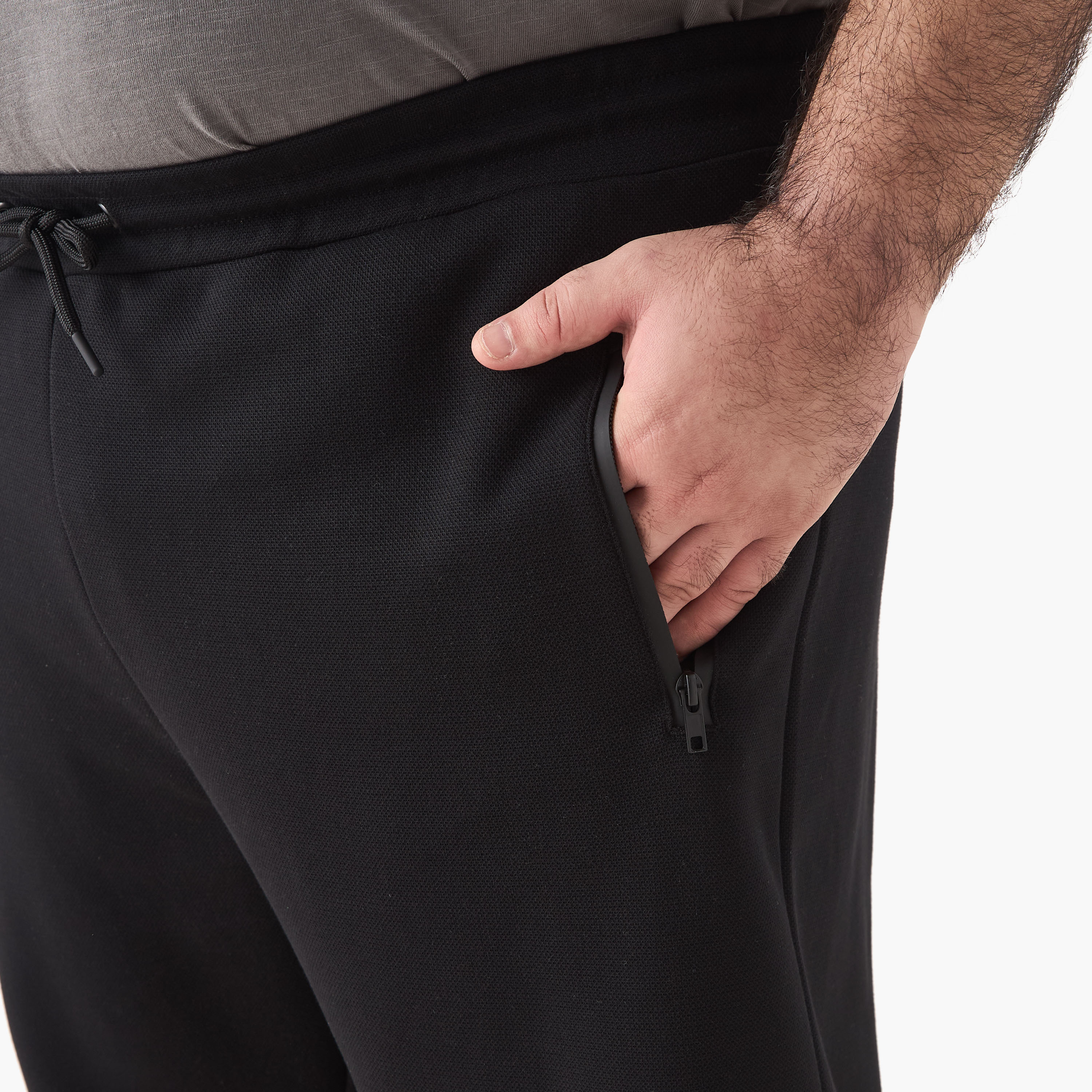 Men Regular Fit Joggers with Flexi Waist-men-clothing-bottoms-joggers-image-4