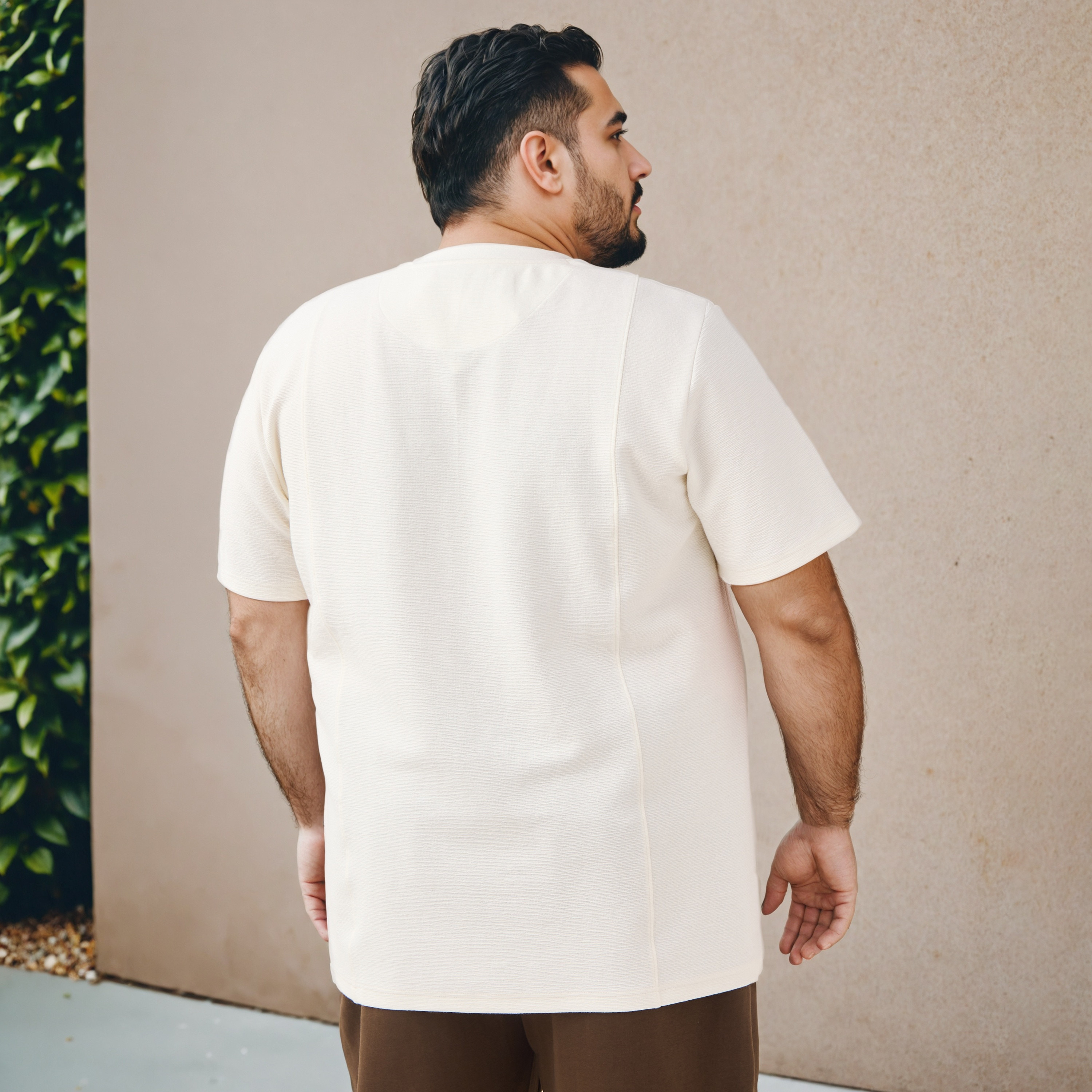 تيشيرت بارز الملمس مقاس كبير بقصة عادية-men-clothing-tshirtsandpolos-tshirts-image-3