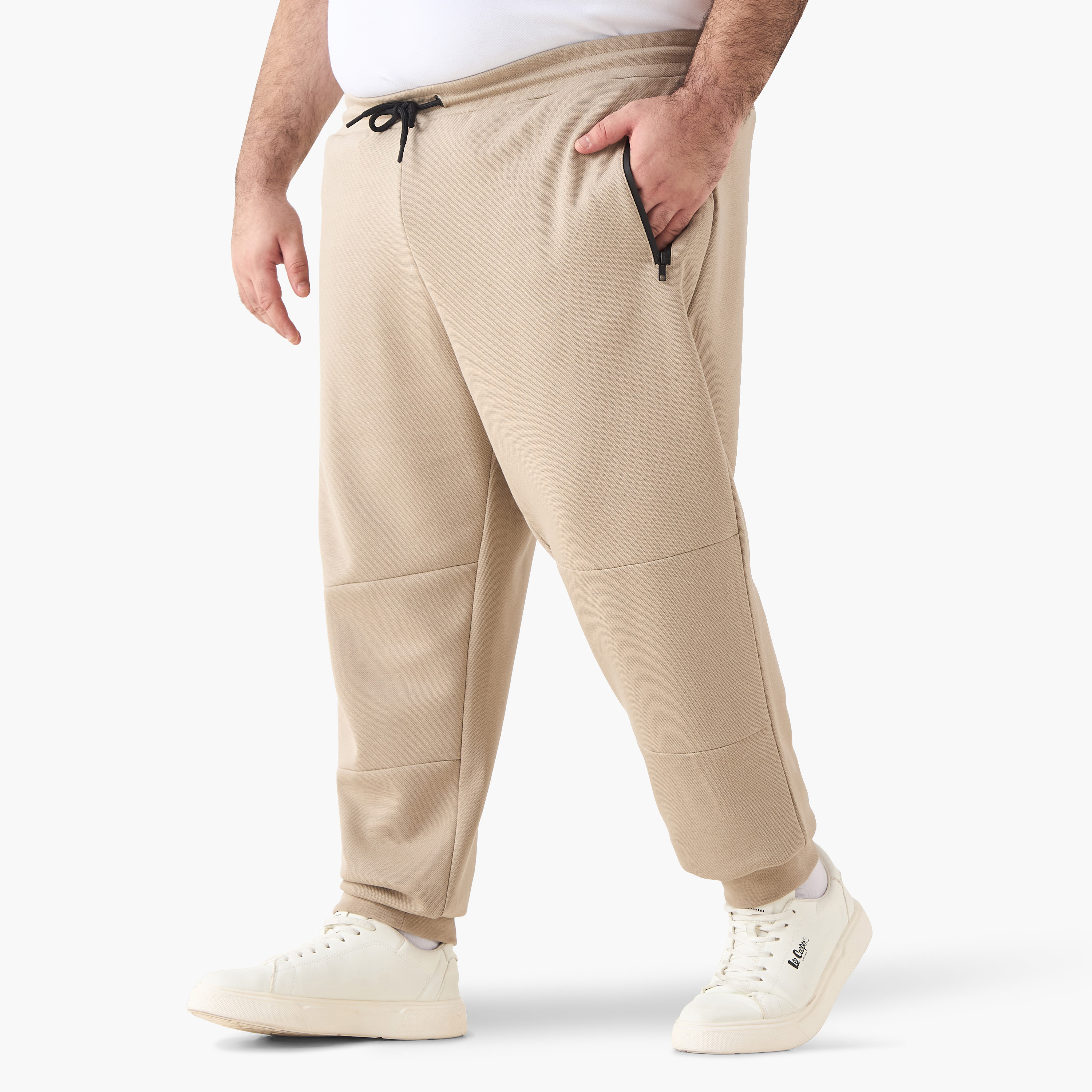 Men Regular Fit Joggers with Flexi Waist-men-clothing-bottoms-joggers-image-1