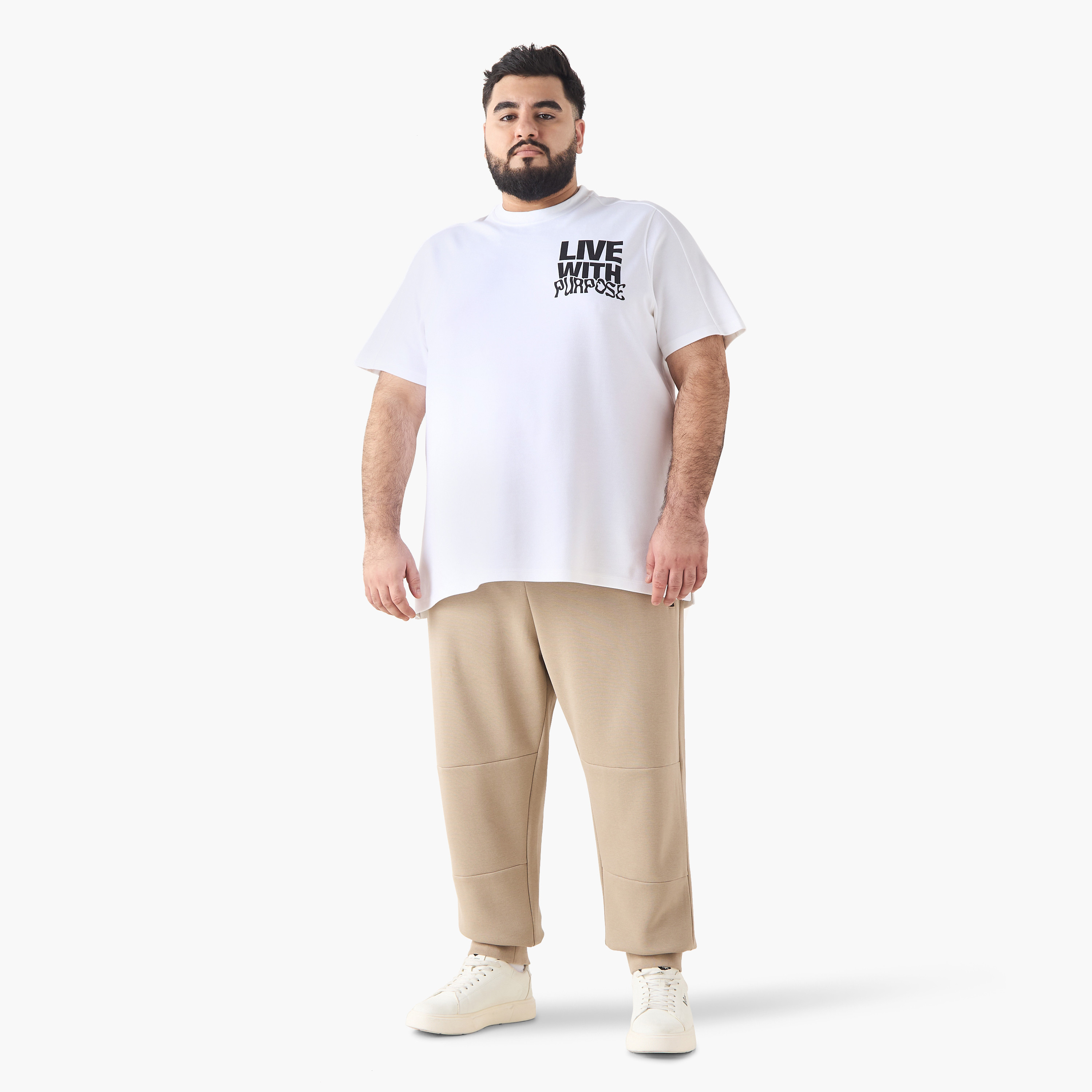 Men Regular Fit Joggers with Flexi Waist-men-clothing-bottoms-joggers-image-2