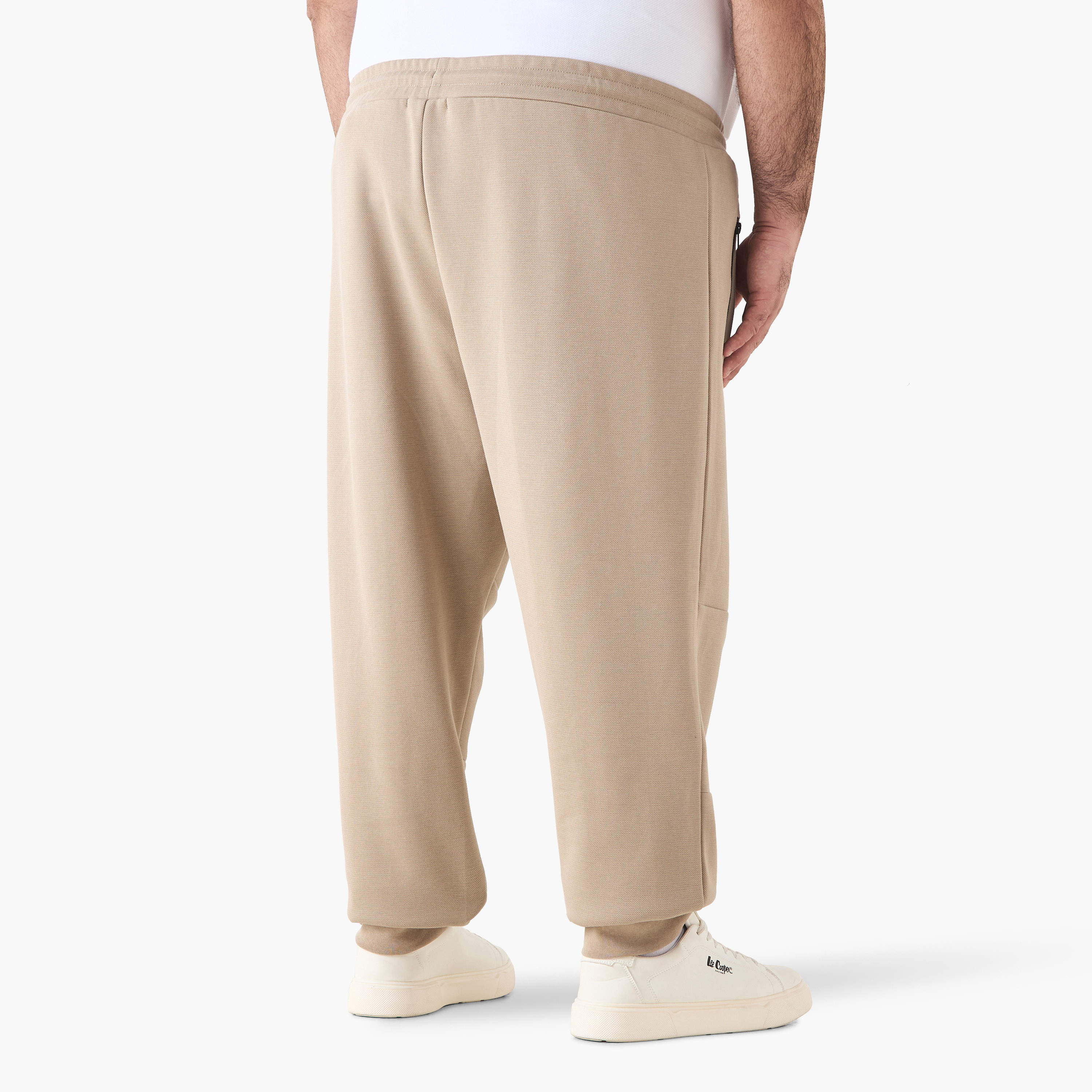 Men Regular Fit Joggers with Flexi Waist-men-clothing-bottoms-joggers-image-3