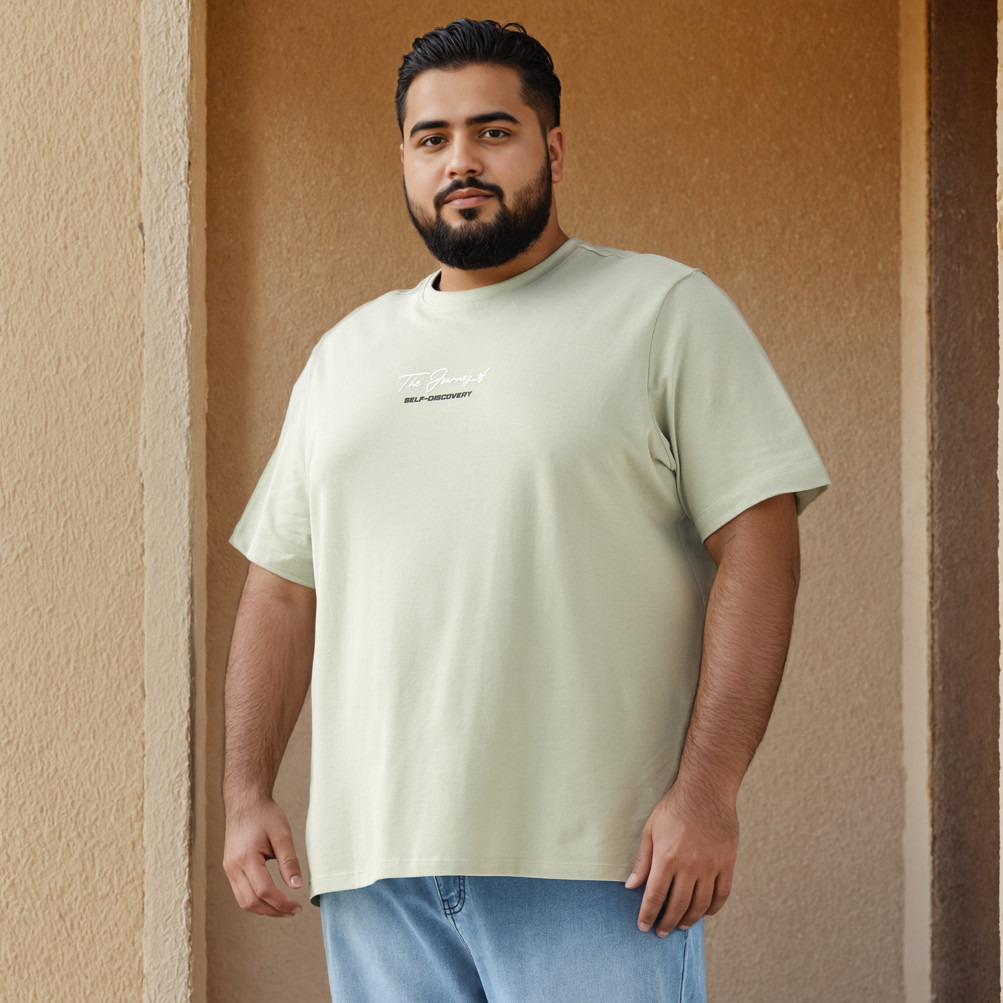 Plus Size Printed Core T-shirt with Crew Neck-men-clothing-tshirtsandpolos-tshirts-image-1