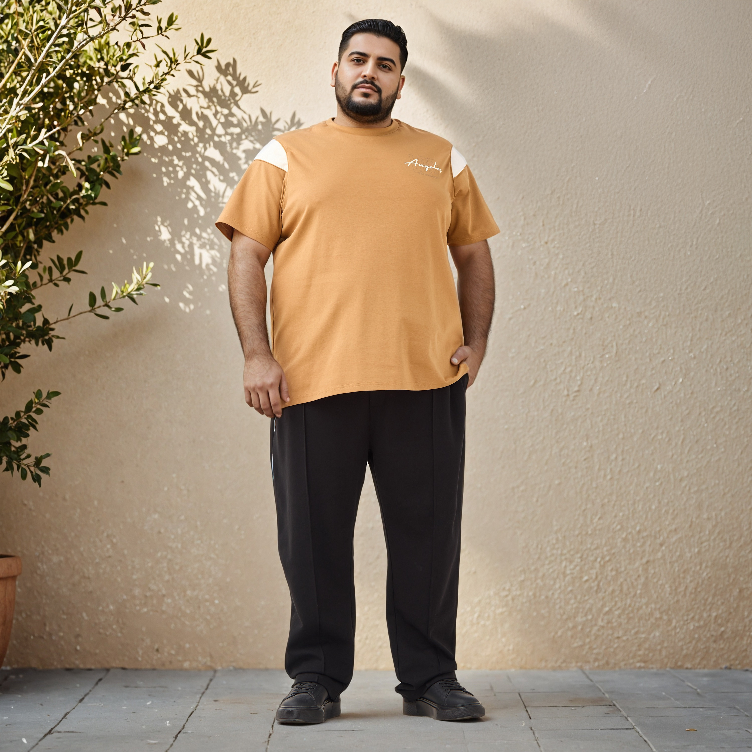 Plus Size Crew Neck Cut and Sew T-shirt-men-clothing-tshirtsandpolos-tshirts-image-2