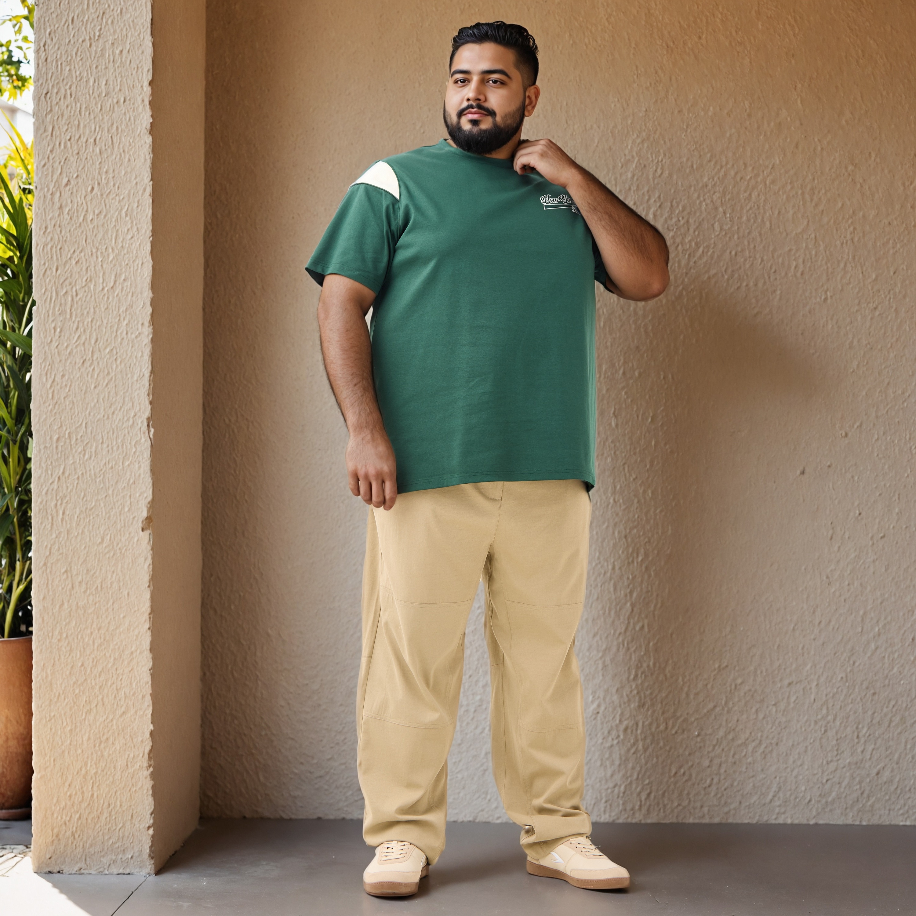Plus Size Crew Neck Cut and Sew T-shirt-men-clothing-tshirtsandpolos-tshirts-image-2