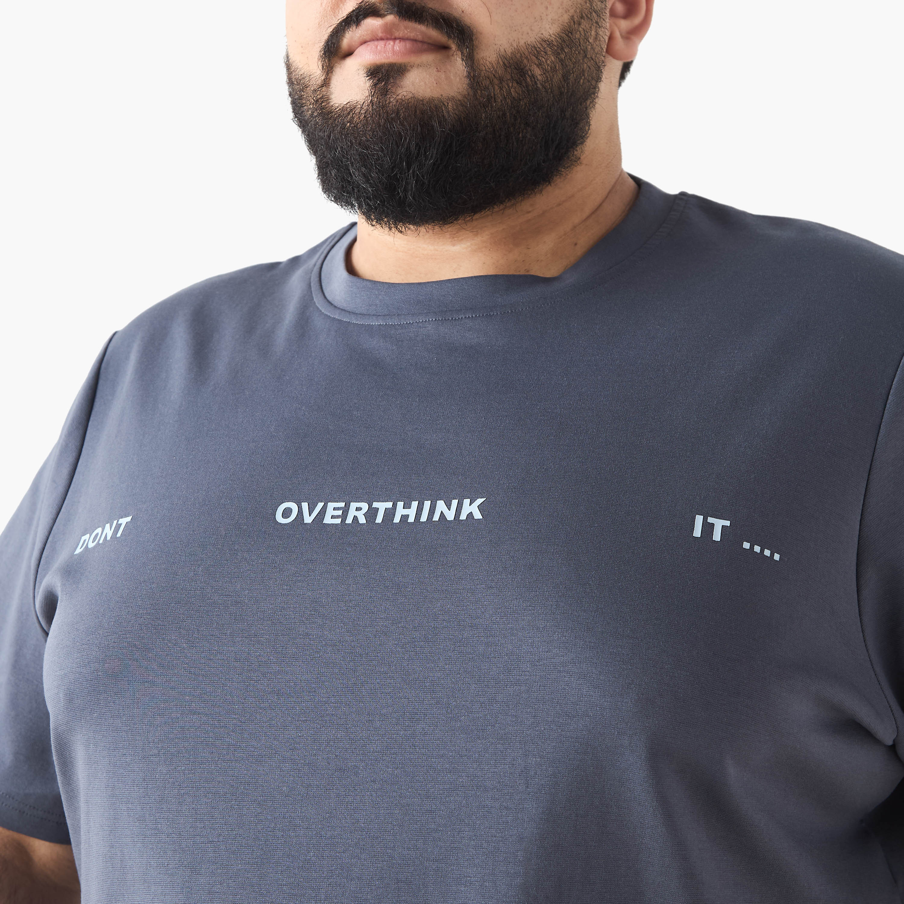 Plus Size Slogan Print Crew Neck T-shirt-men-clothing-tshirtsandpolos-tshirts-image-4
