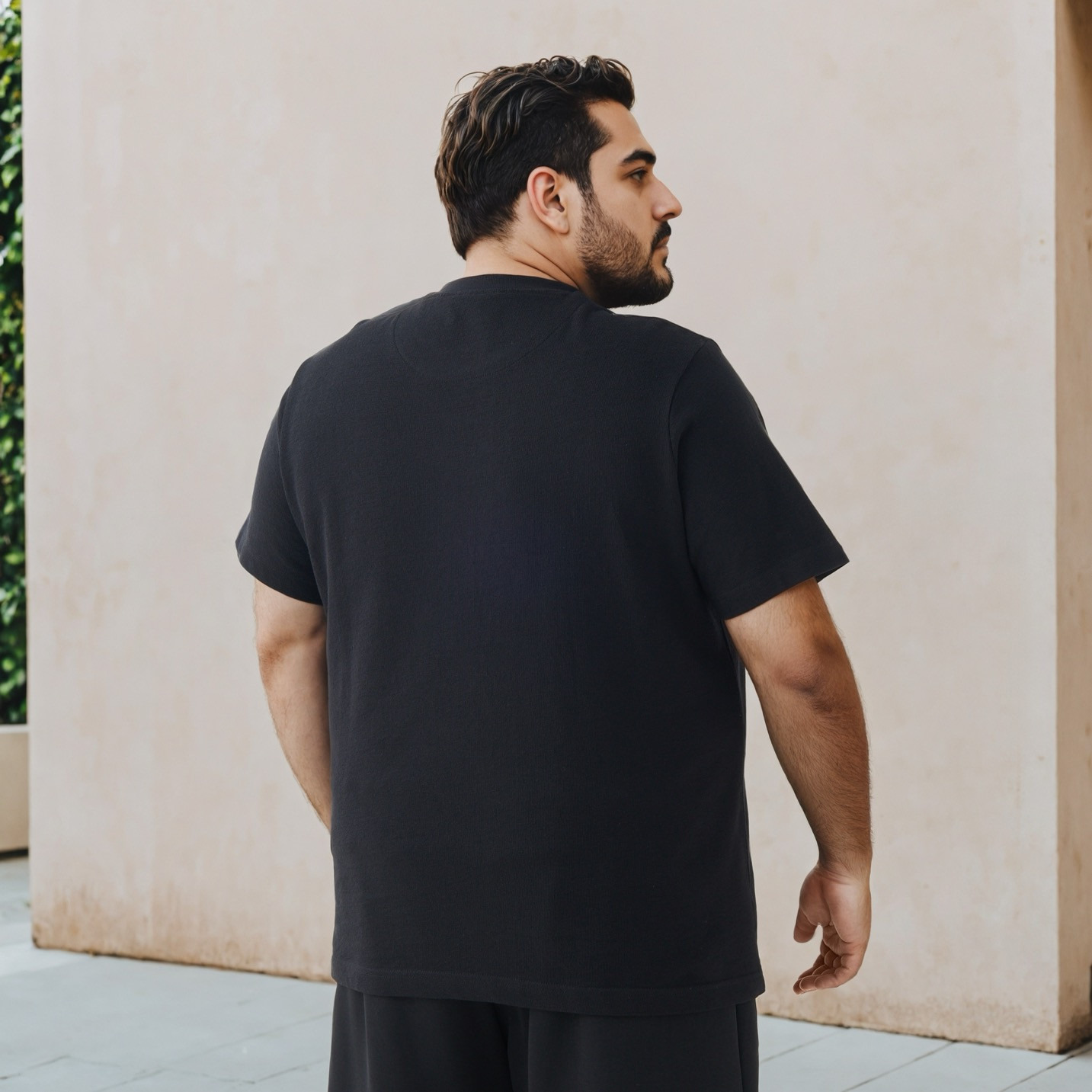 Plus Size Jacquard Textured Crew Neck T-shirt-men-clothing-tshirtsandpolos-tshirts-image-3