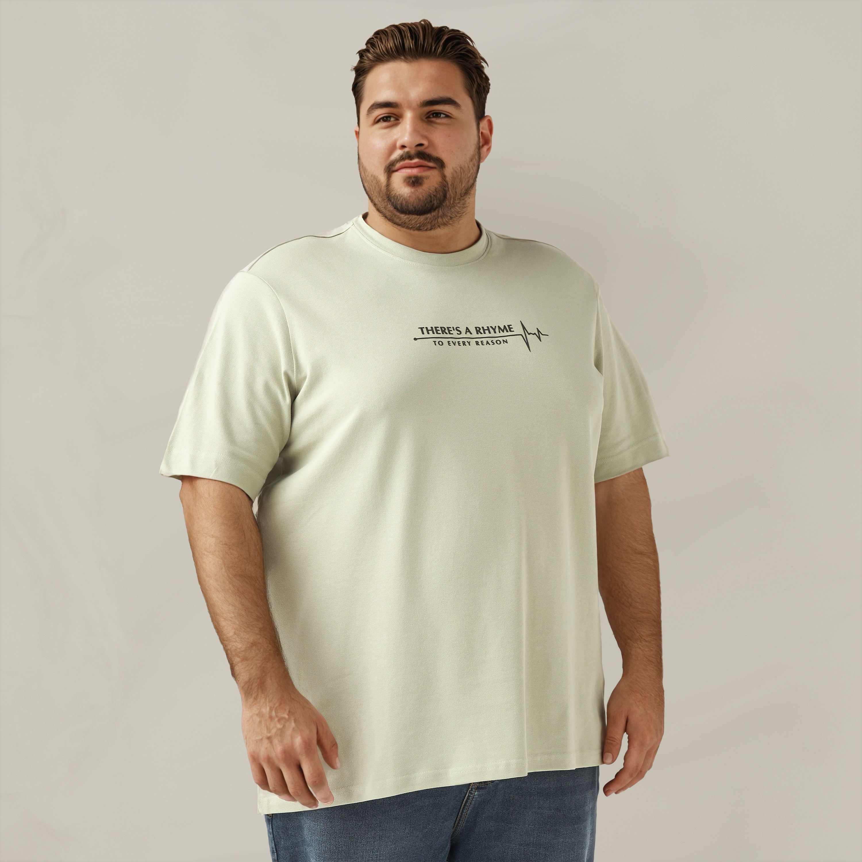 Plus Size Slogan Print T-shirt-men-clothing-tshirtsandpolos-tshirts-image-1