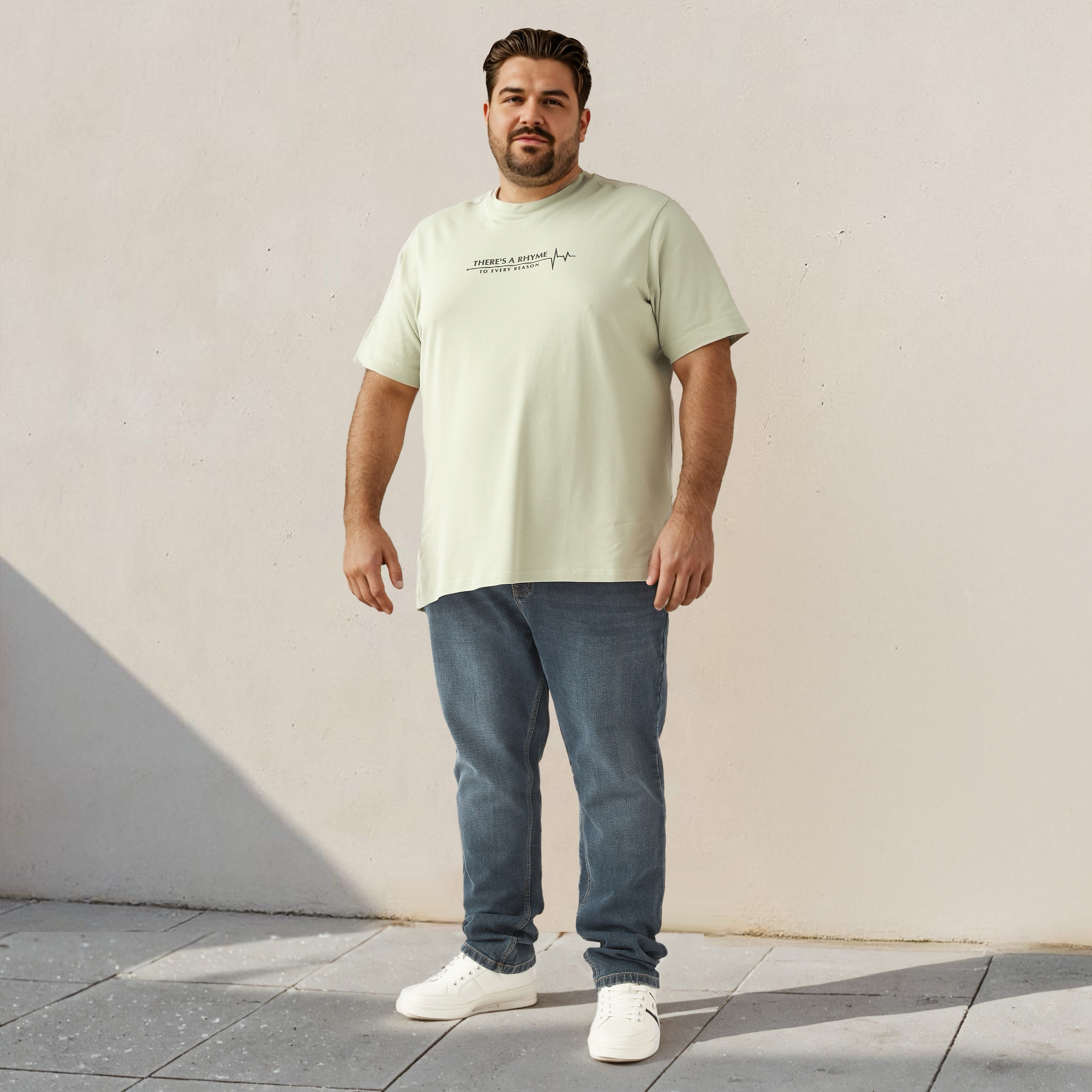 Plus Size Slogan Print T-shirt-men-clothing-tshirtsandpolos-tshirts-image-2