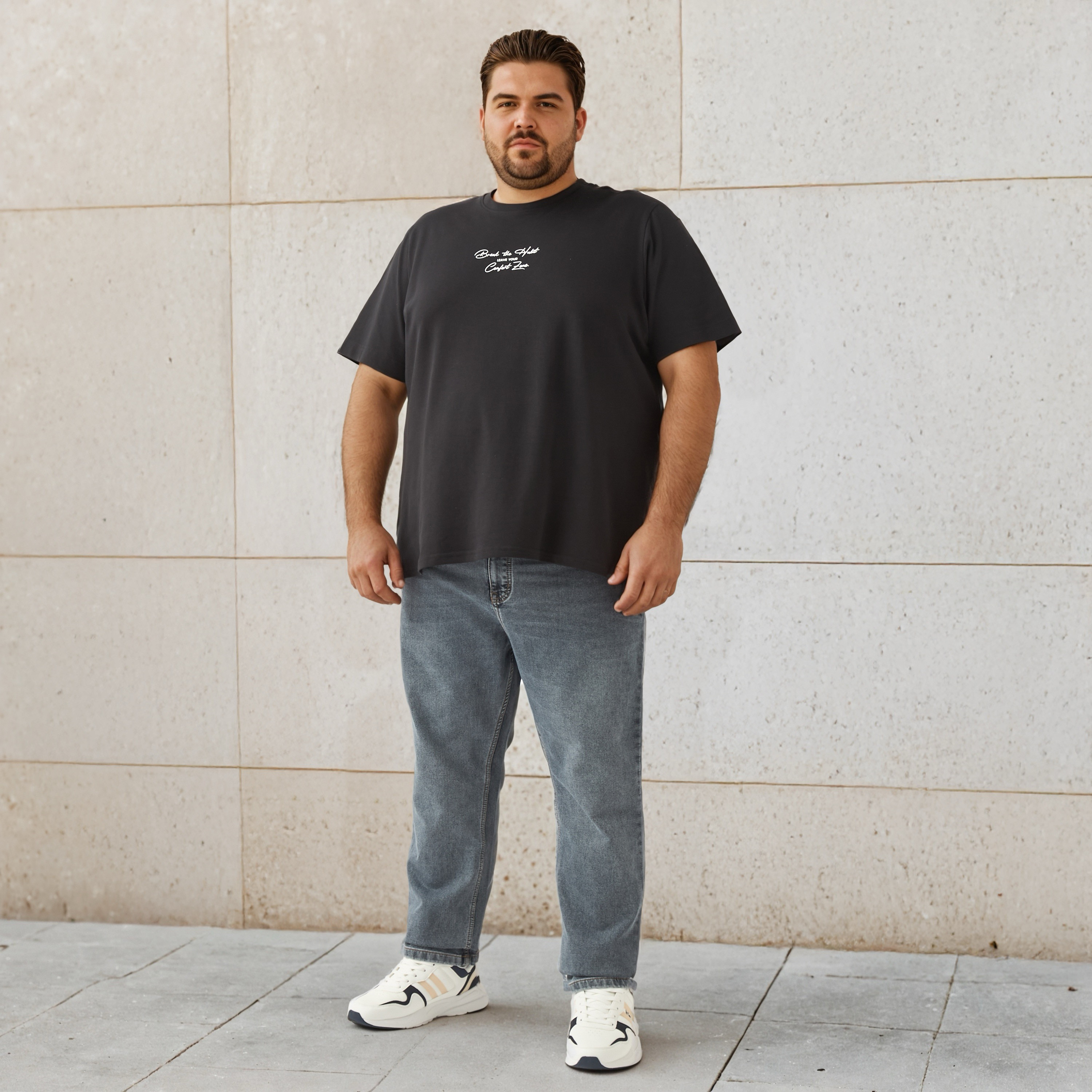 Plus Size Regular Fit Jeans with Flexi Waist-men-clothing-bottoms-jeans-image-2