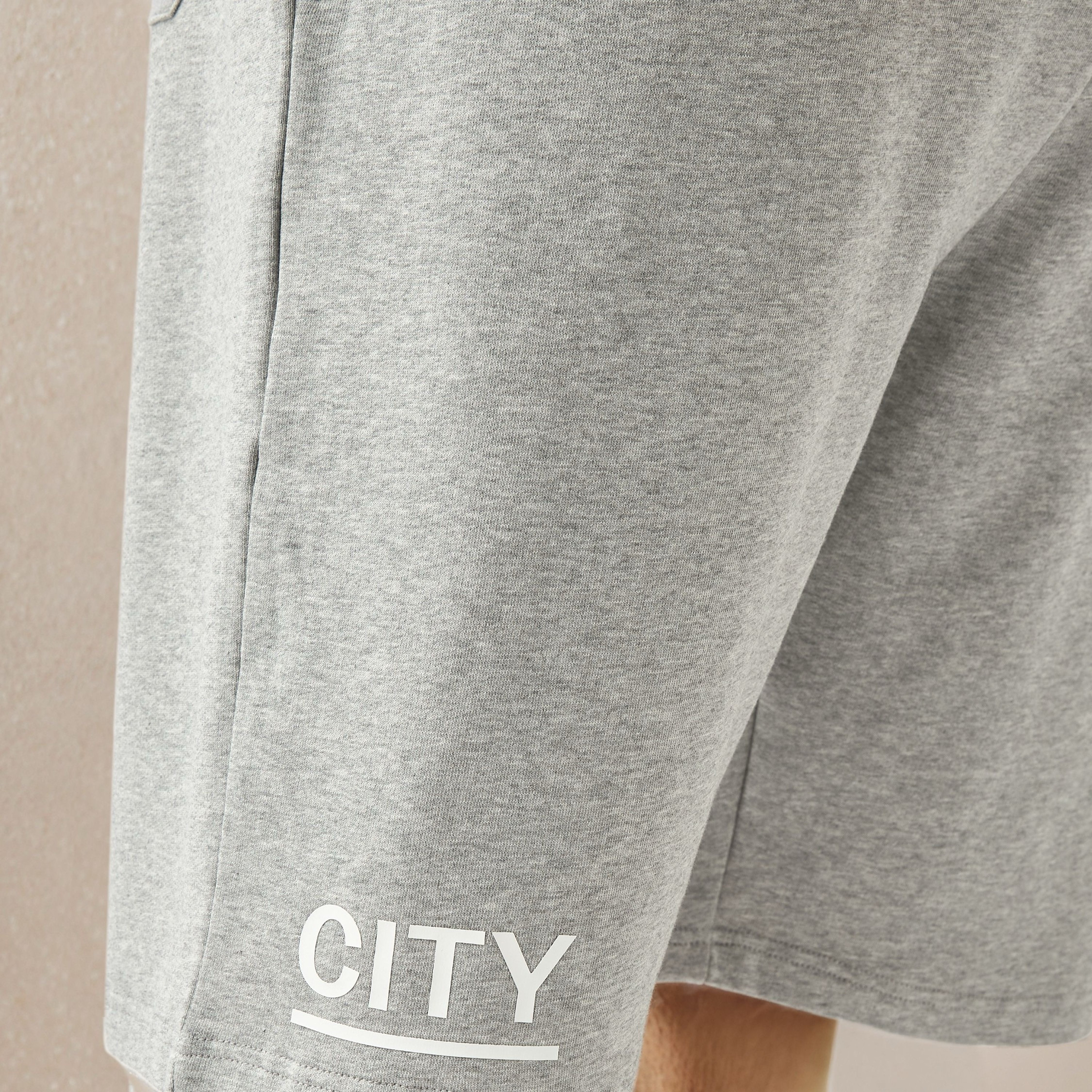 Plus Size Manchester City Print Flexi Waist Shorts-men-clothing-bottoms-shorts-image-4