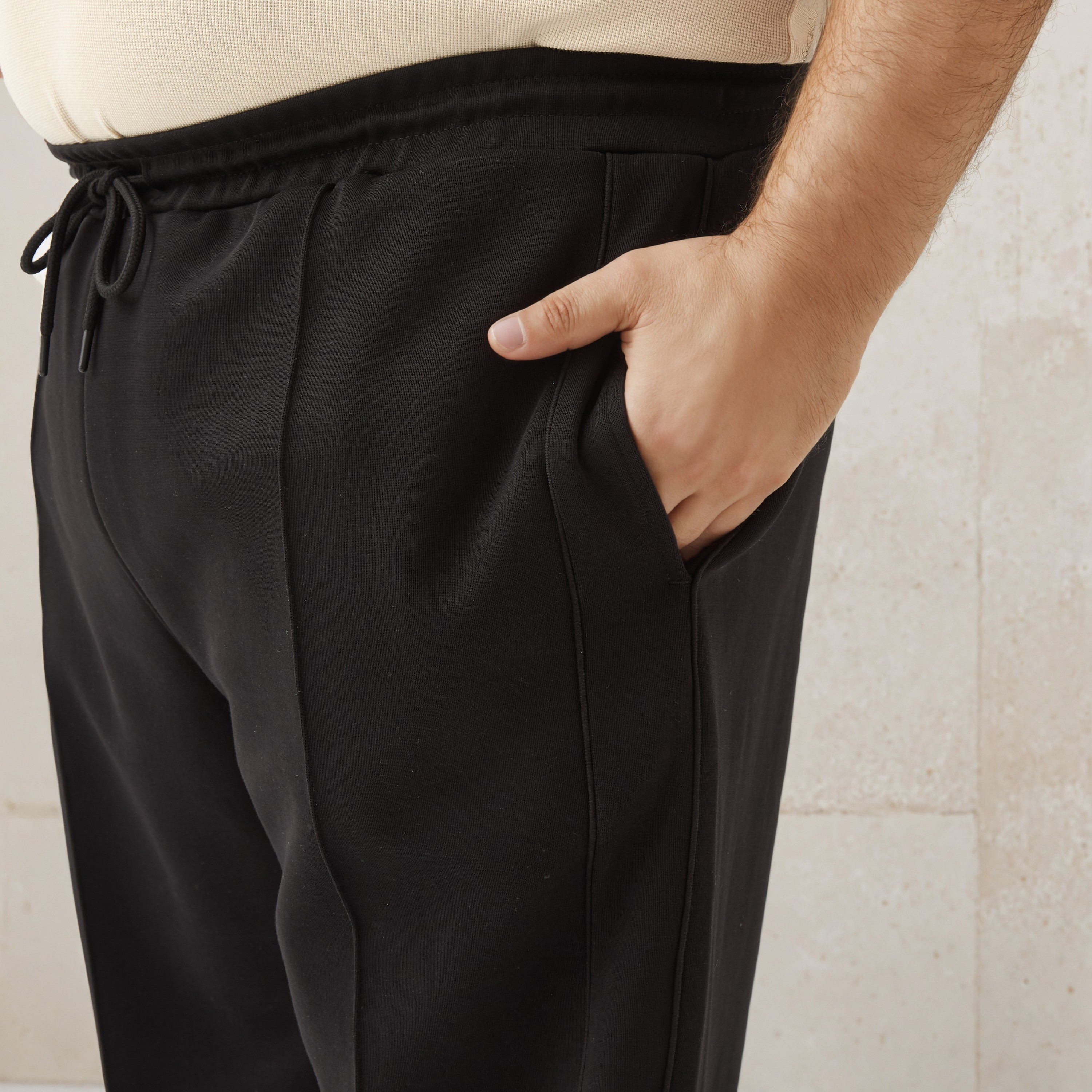 Plus Size Regular Fit Flexi Waist Track Pants-men-clothing-bottoms-joggers-image-4