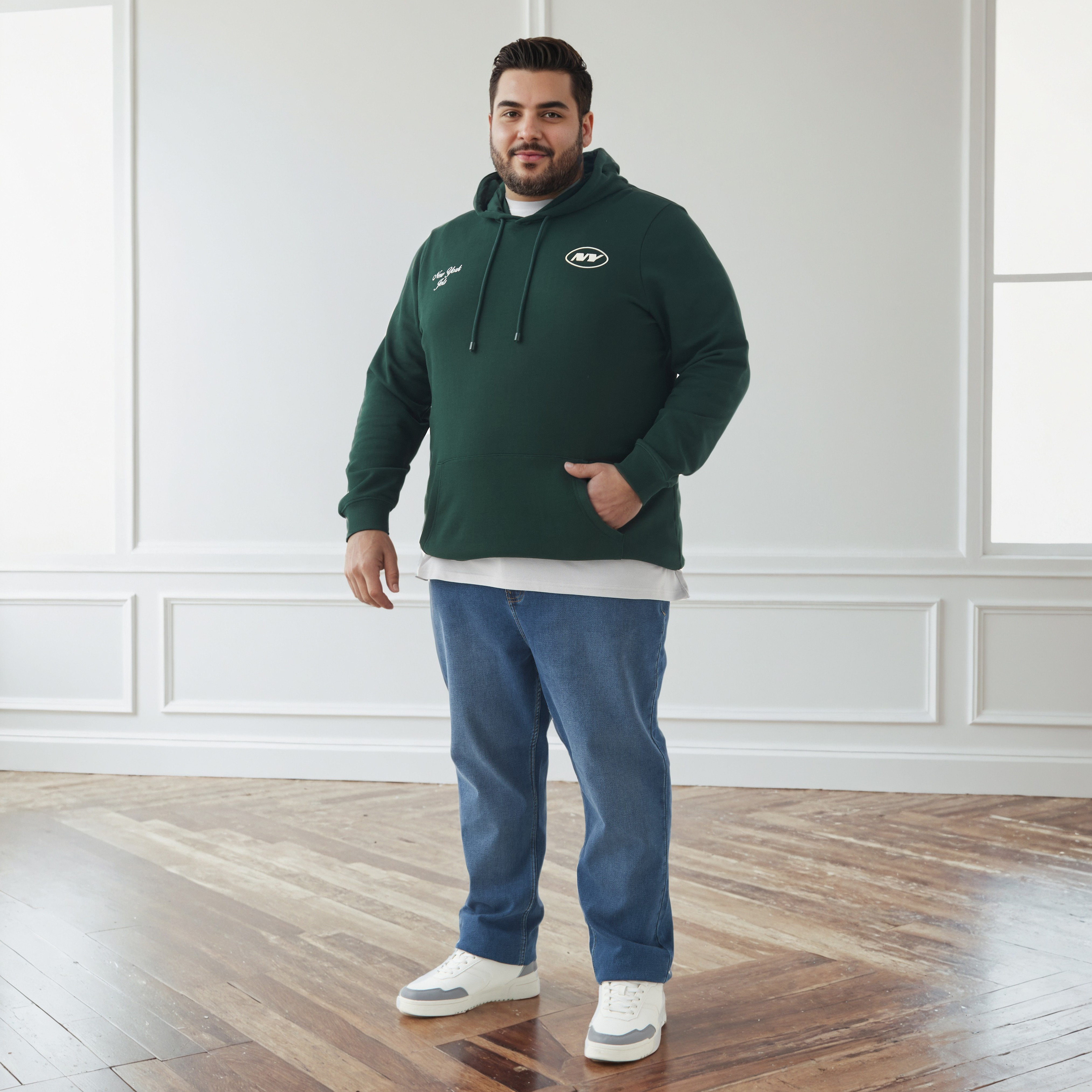 Men Plus Size Regular Fit New York Jets Print Cotton Hoodie-men-winterwear-hoodiesandsweatshirts-image-2