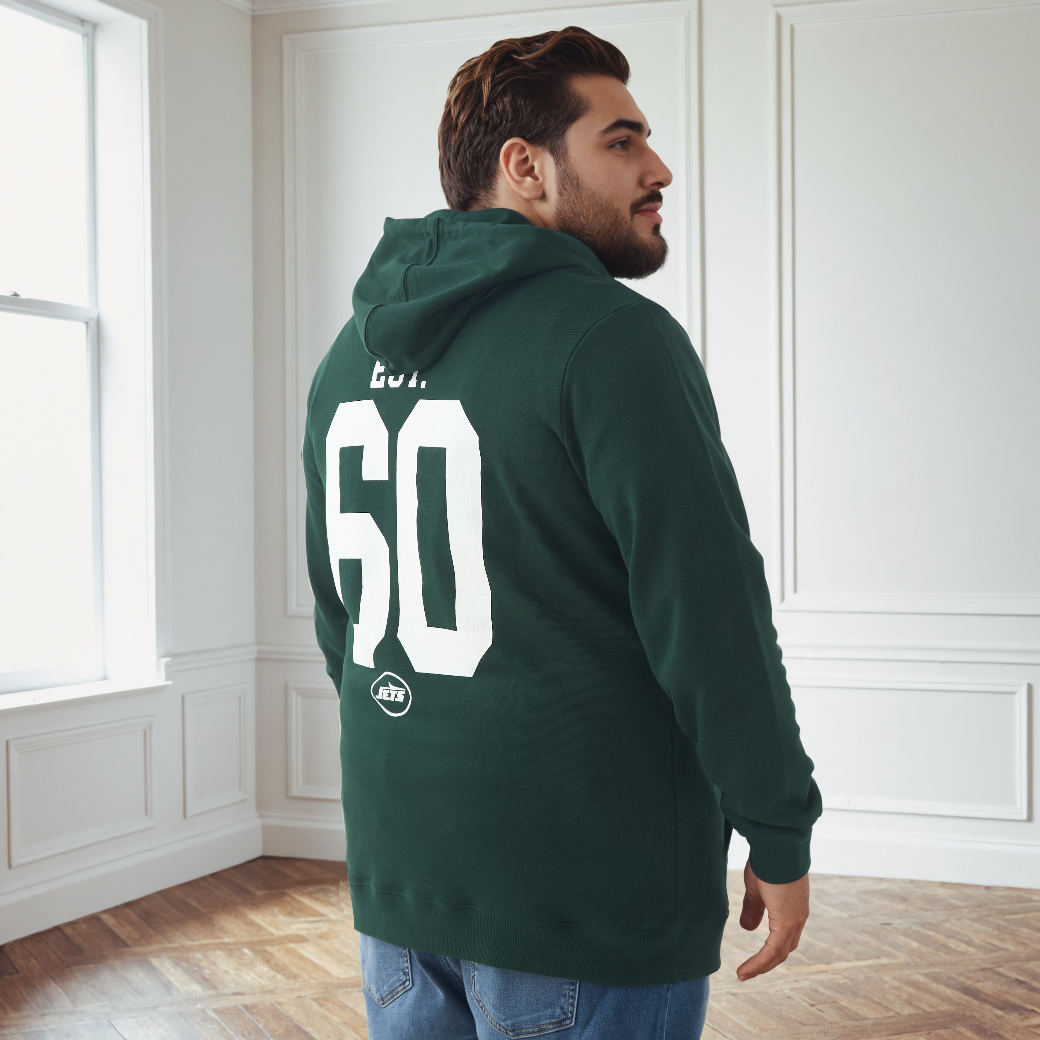Men Plus Size Regular Fit New York Jets Print Cotton Hoodie-men-winterwear-hoodiesandsweatshirts-image-3