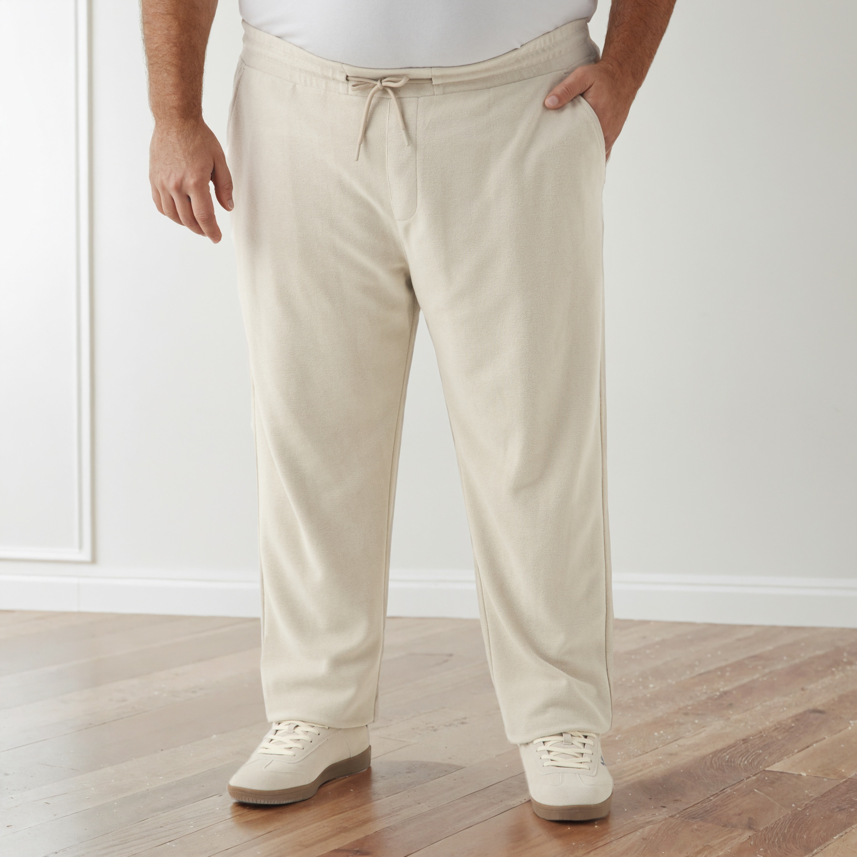 بنطلون رياضي بقصّة عادية وخصر مرن للرجال-men-clothing-bottoms-joggers-image-1