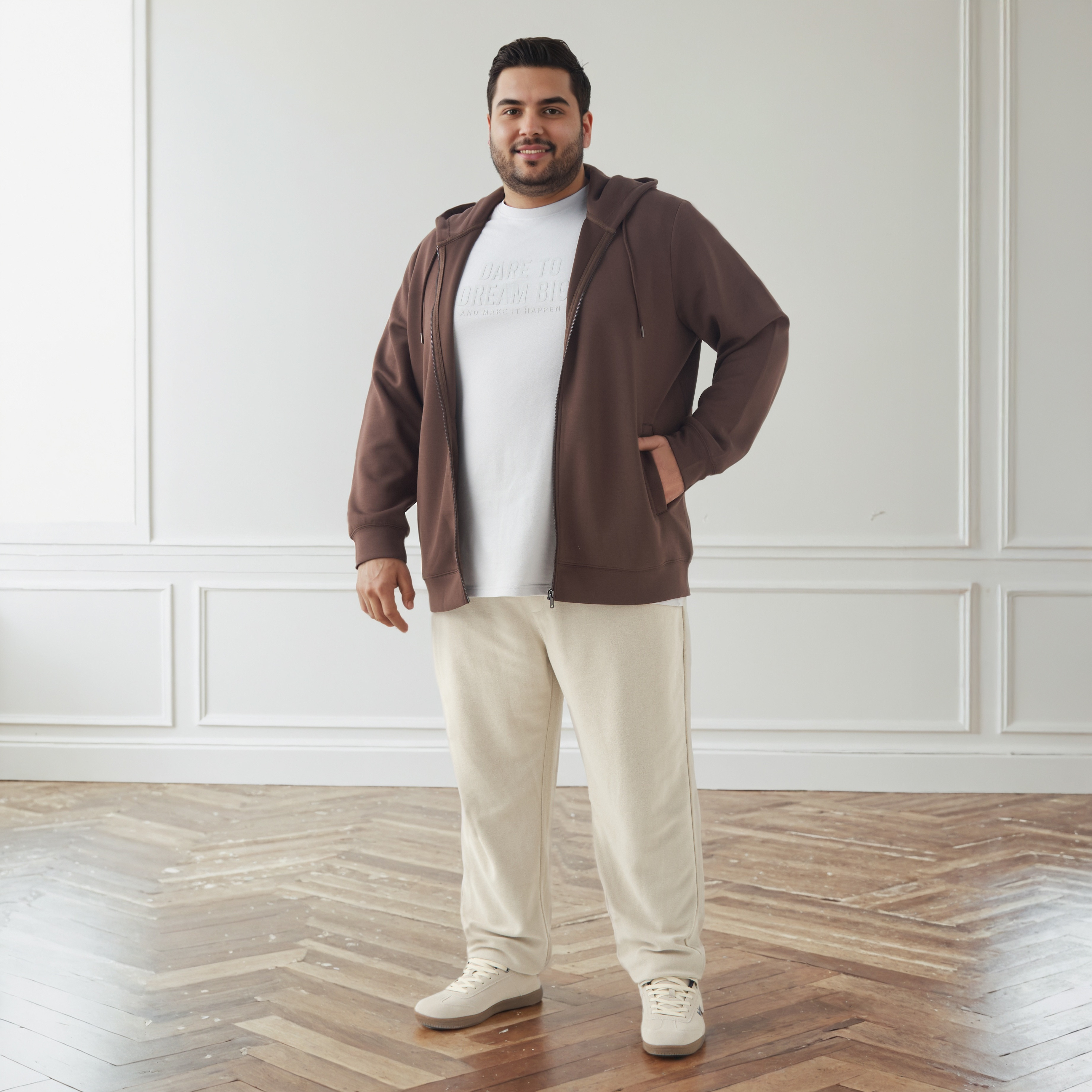 بنطلون رياضي بقصّة عادية وخصر مرن للرجال-men-clothing-bottoms-joggers-image-2