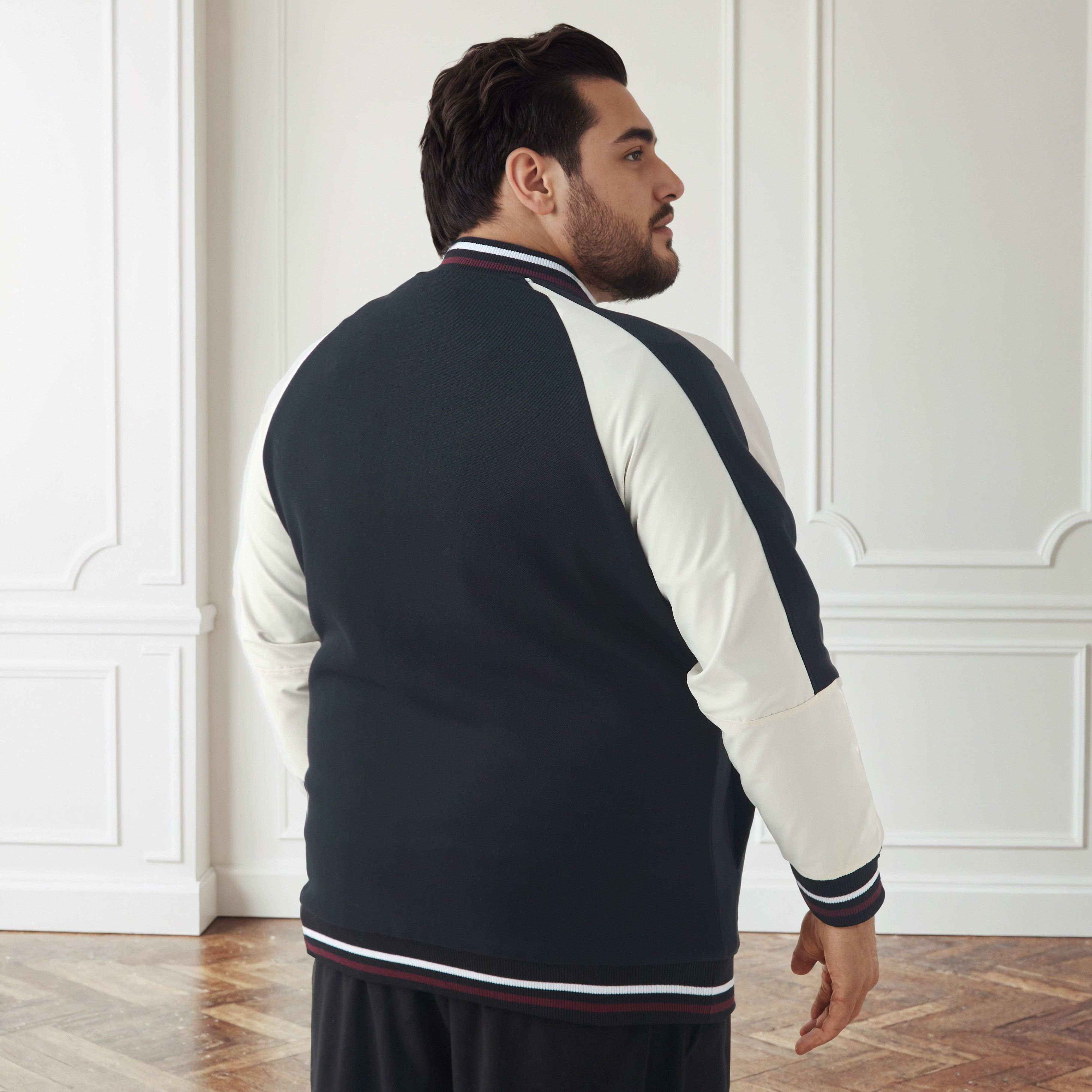 Men Plus Size Regular Fit Button Through Varsity Jacket-men-clothing-jacketsandblazers-jackets-image-3