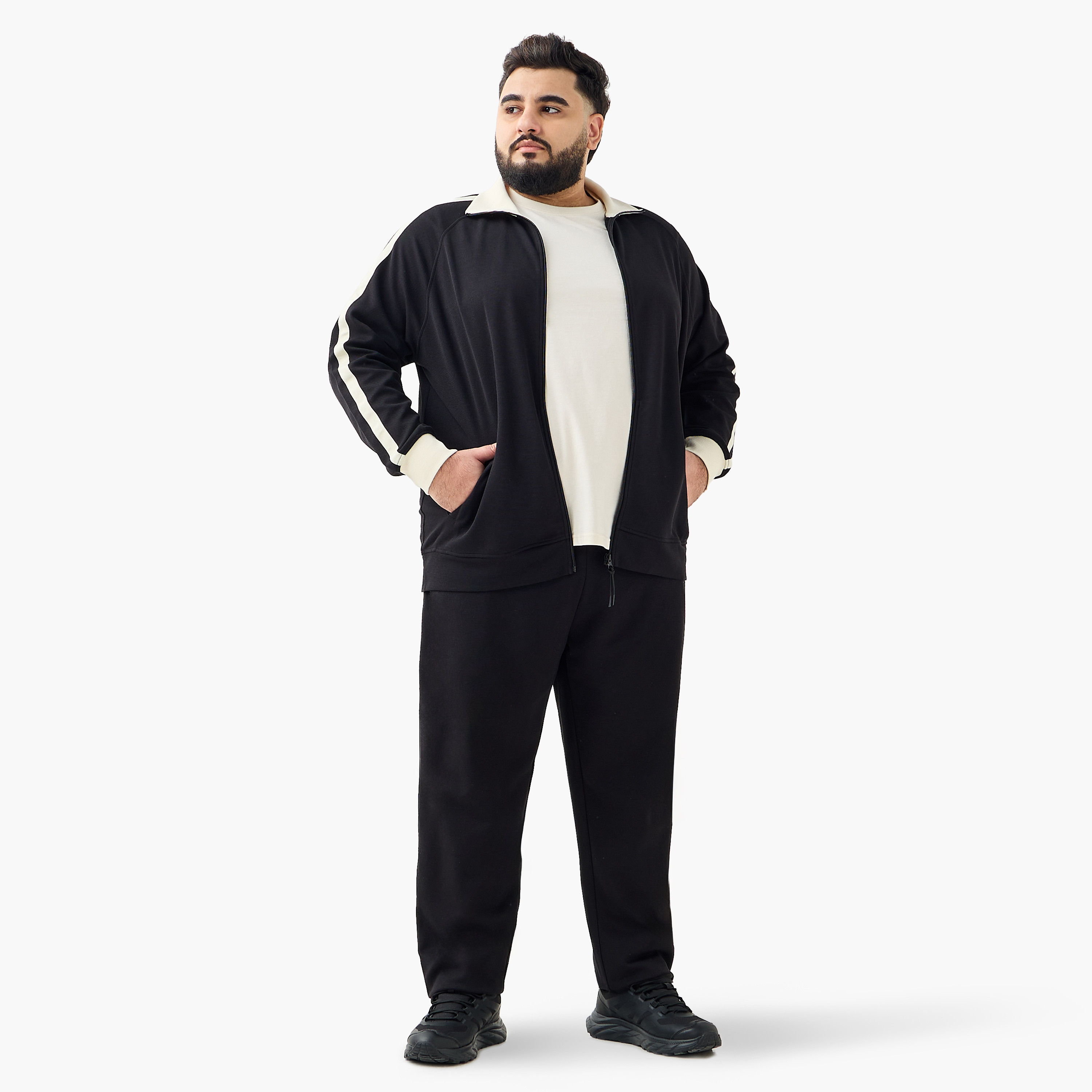 Men Regular Fit Joggers with Pockets-men-clothing-bottoms-joggers-image-2