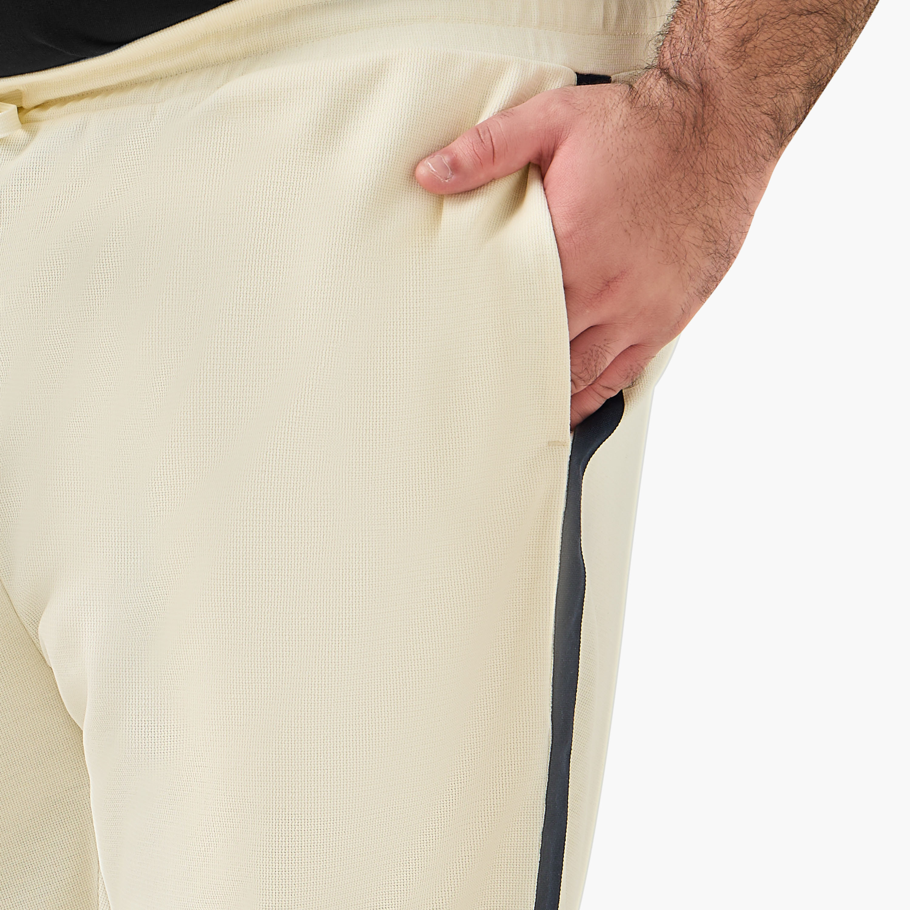 Men Regular Fit Joggers with Contrast Side Tape-men-clothing-bottoms-joggers-image-2