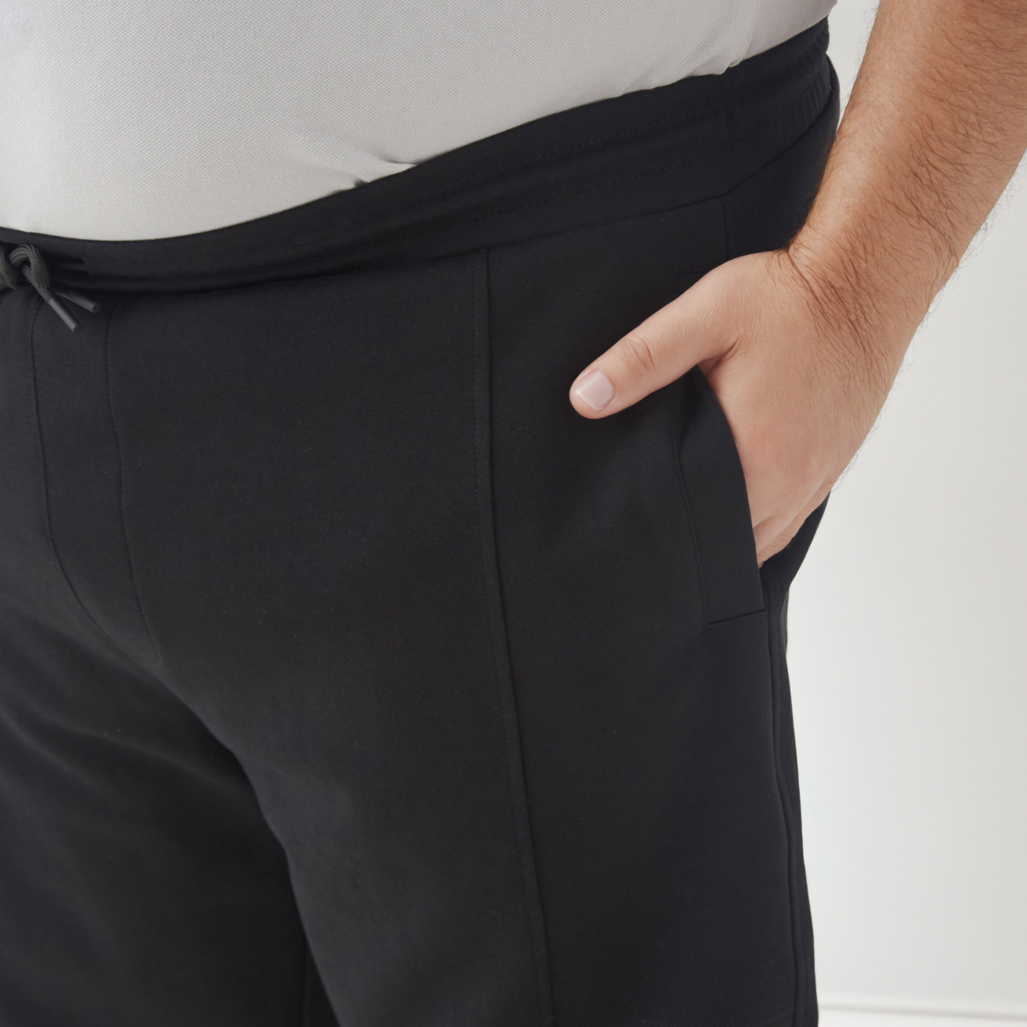 Men Regular Fit Flexi Waist Joggers with Pockets-men-clothing-bottoms-joggers-image-5