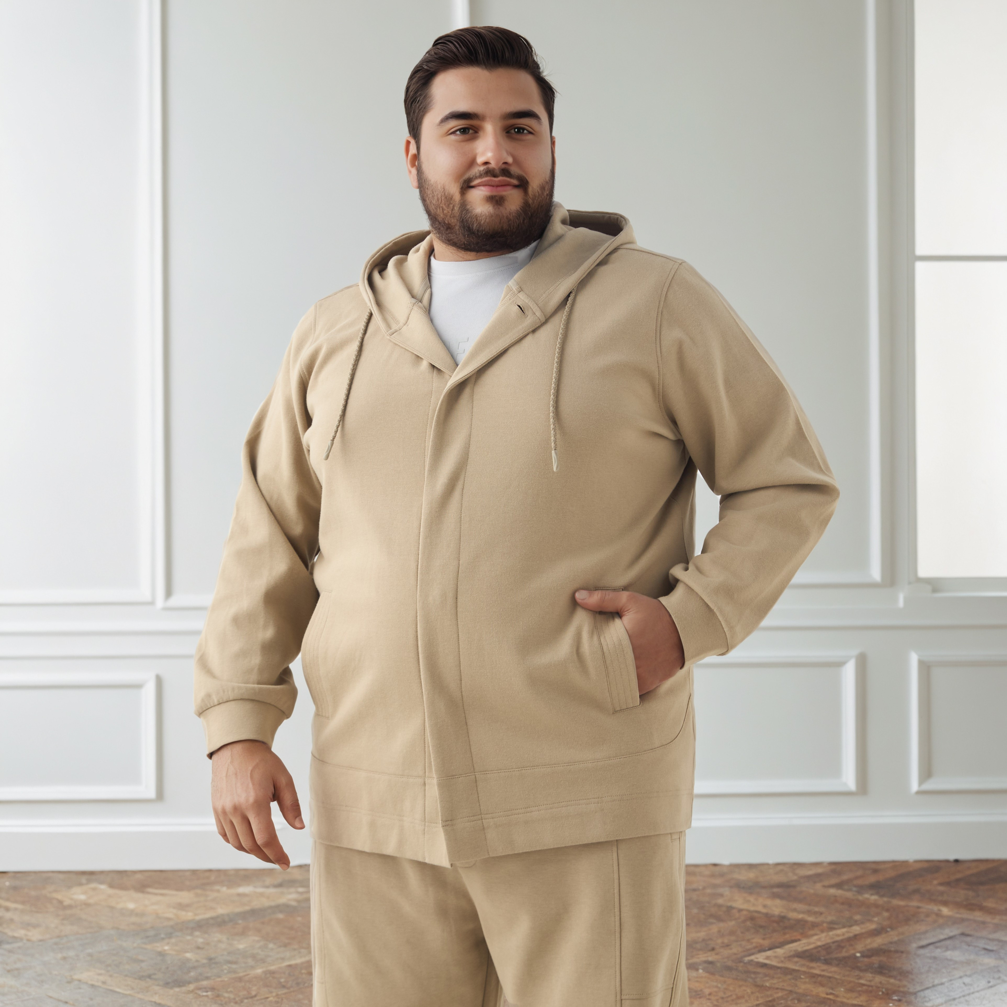 Men Plus Size Cotton Blend Hoodie-men-winterwear-hoodiesandsweatshirts-image-1