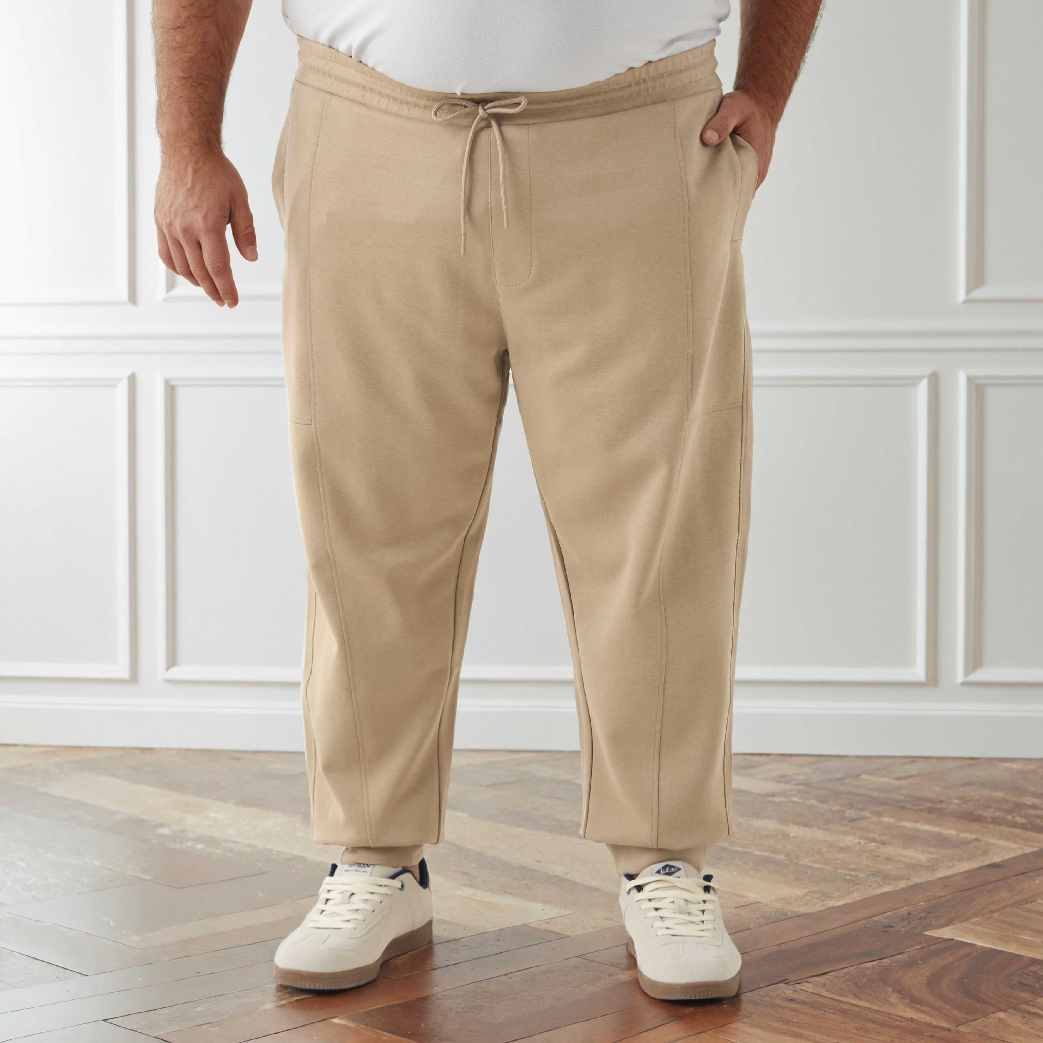 Men Regular Fit Flexi Waist Joggers with Pockets-men-clothing-bottoms-joggers-image-1