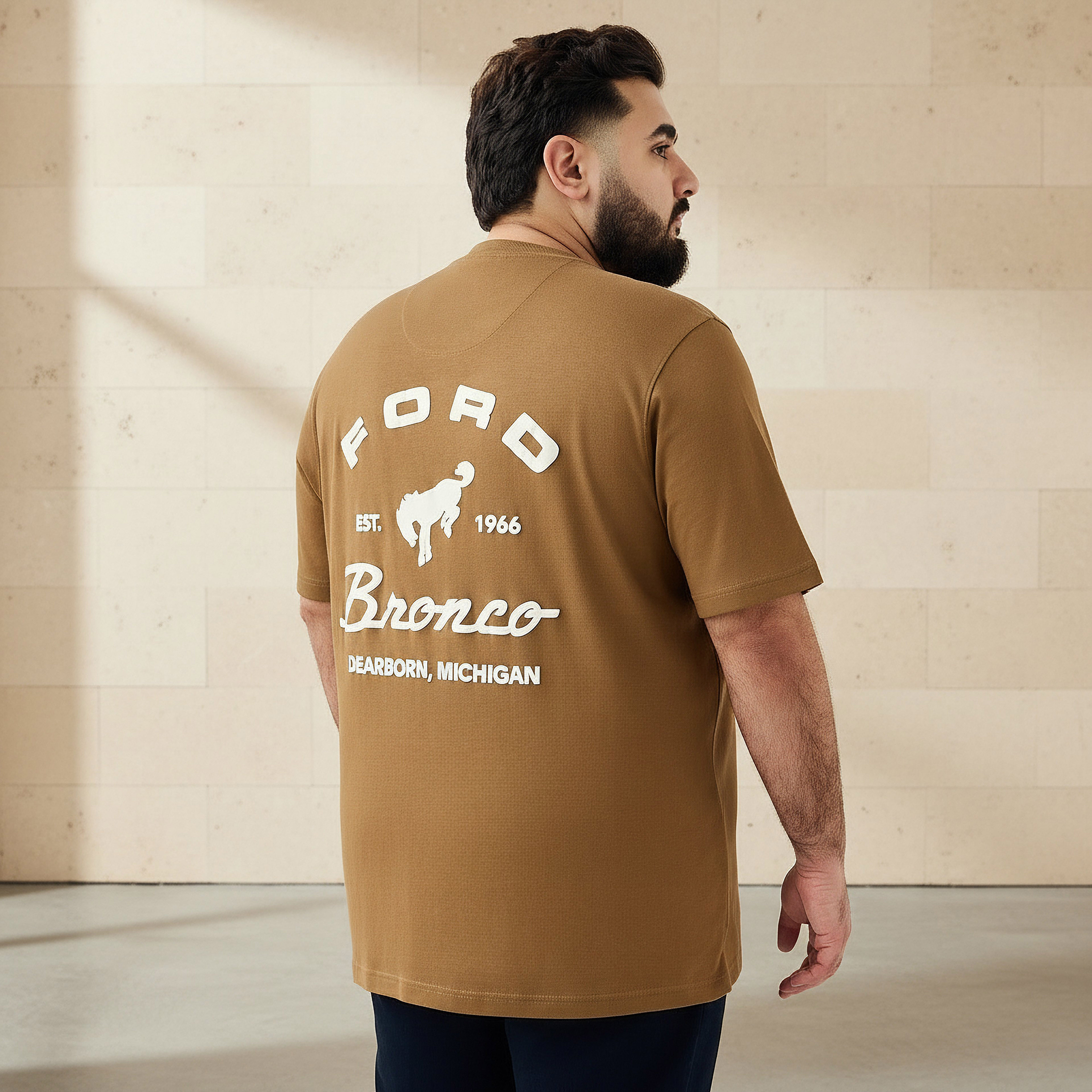 Men Regular Fit Crew Neck Short Sleeves Ford Logo Print T-shirt-men-clothing-tshirtsandpolos-tshirts-image-1