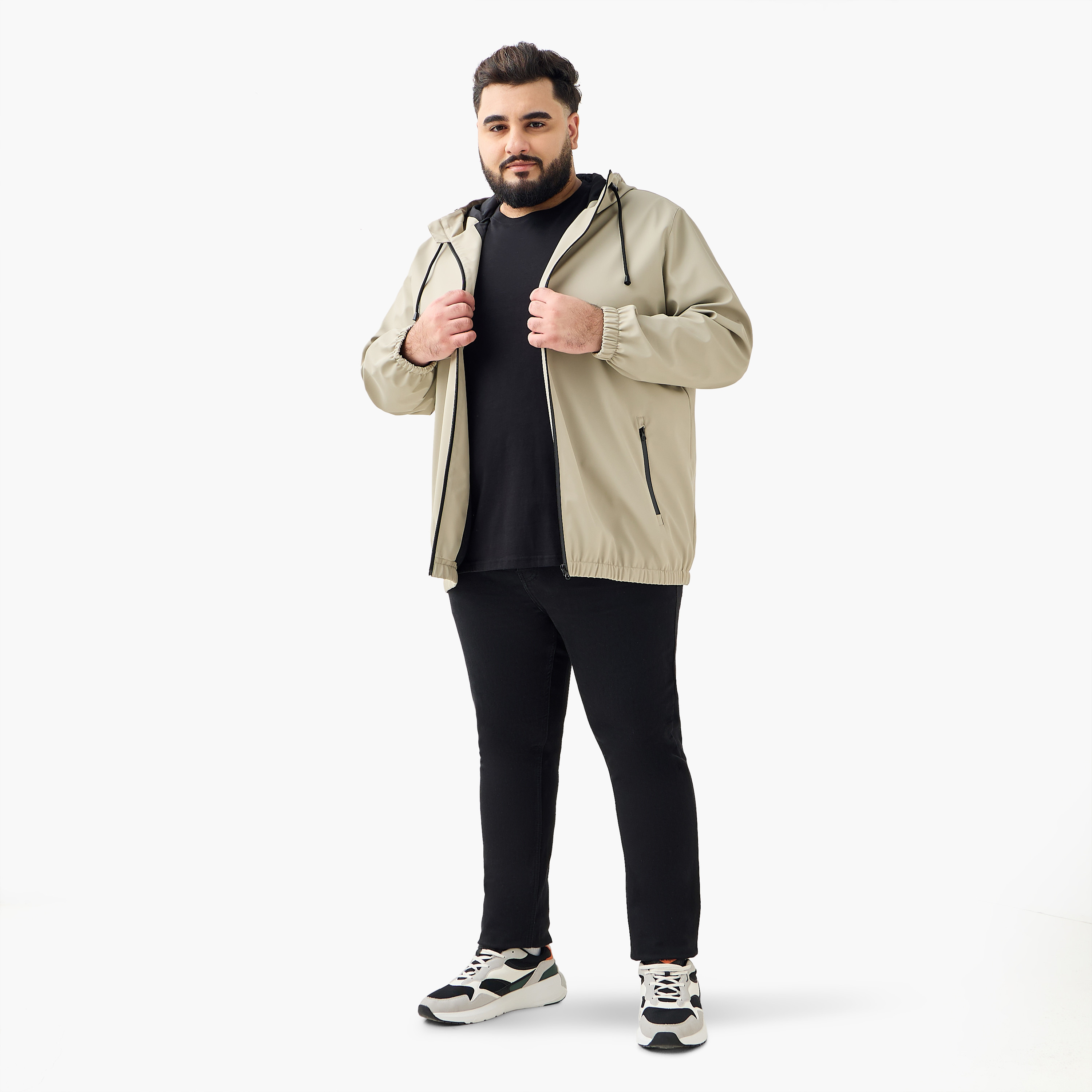 جاكيت طويل بقصّة عادية وقبعة للرجال-men-clothing-jacketsandblazers-jackets-image-2