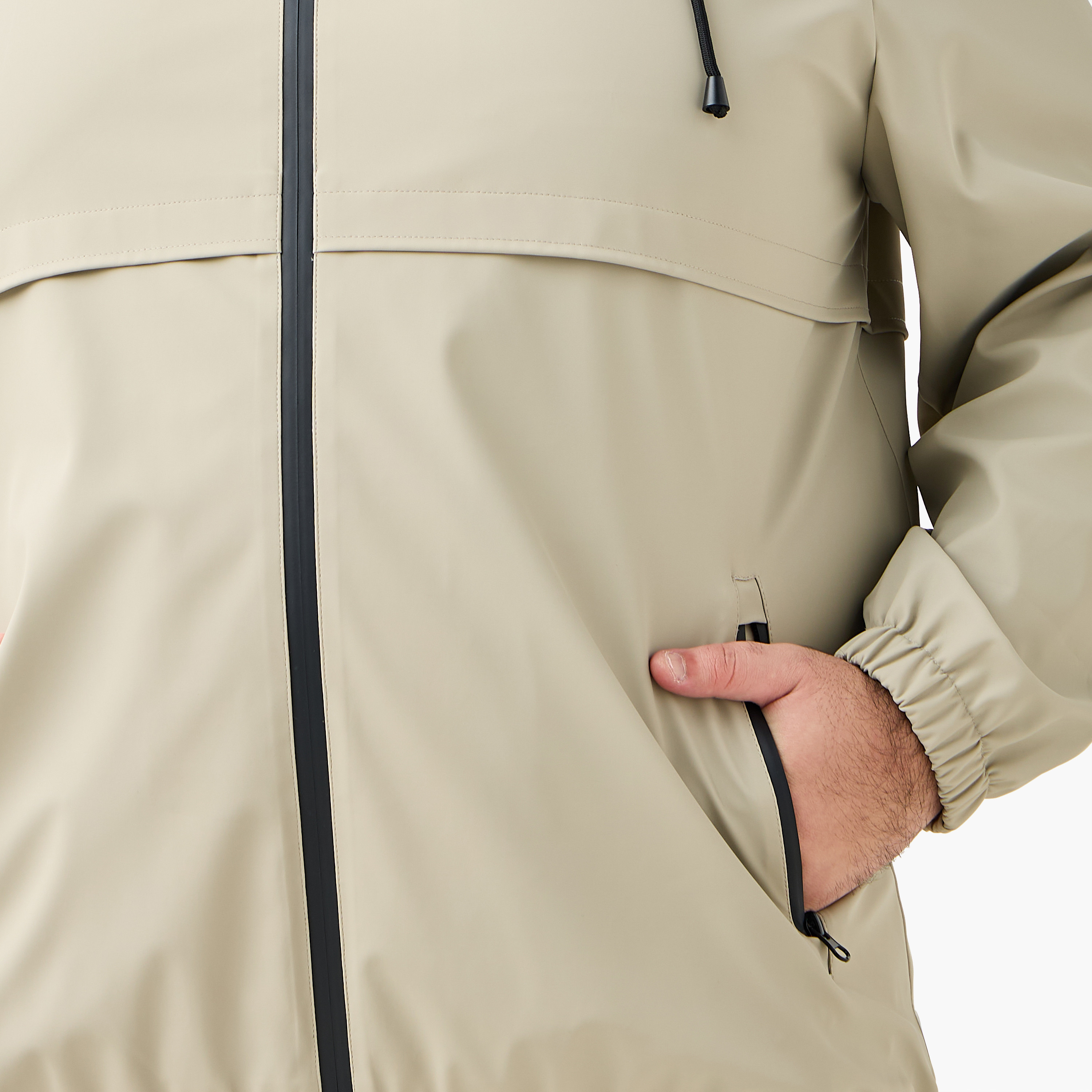 Men Regular Fit Hooded Longline Jacket-men-clothing-jacketsandblazers-jackets-image-4