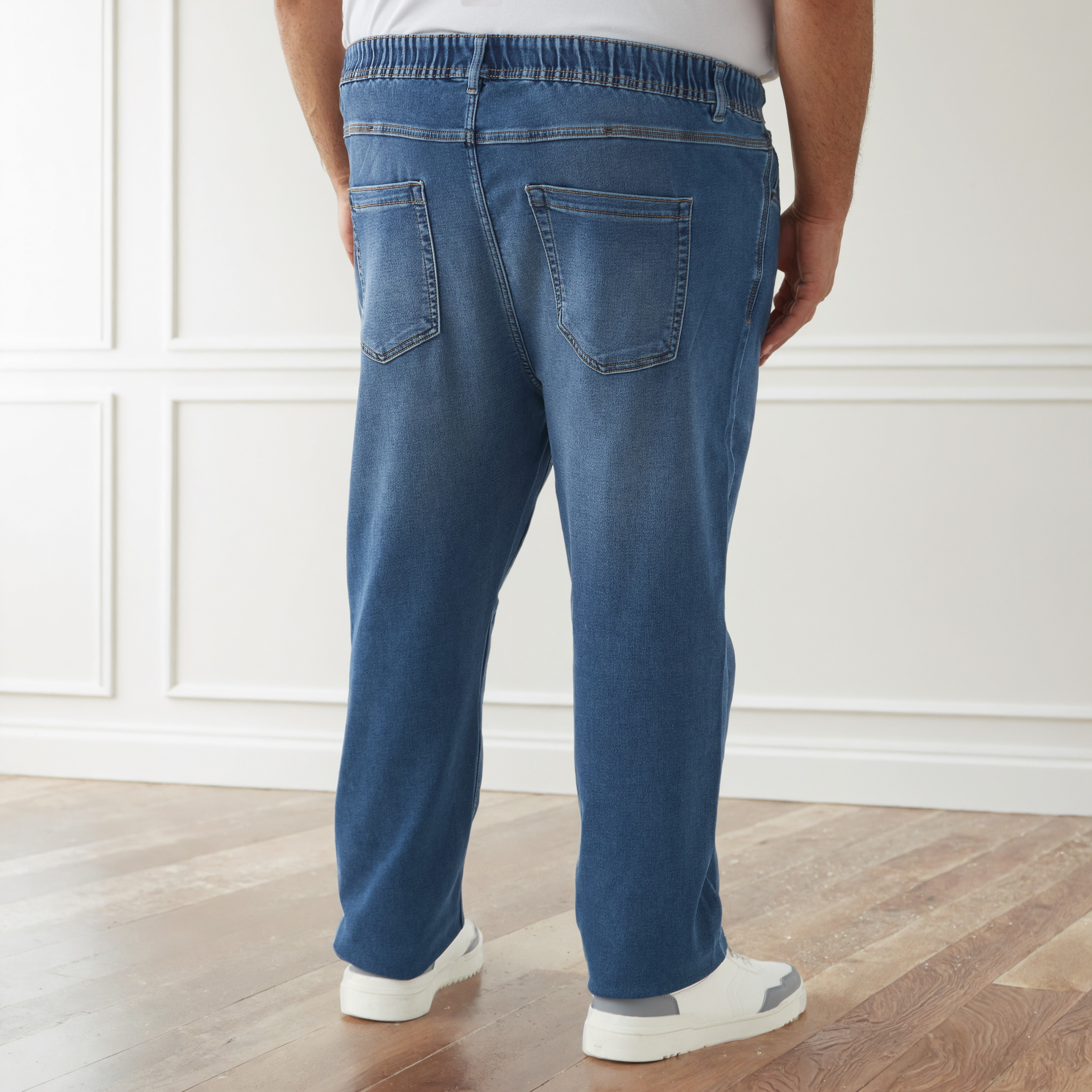 Men Regular Fit Flexi Waist Pocket Jeans-men-clothing-bottoms-jeans-image-3